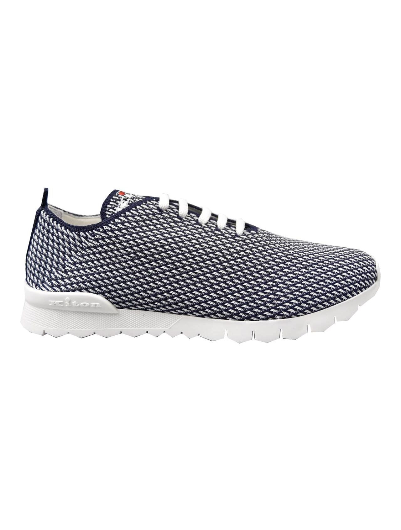 Kiton Blue White Pl Pa Shoes FITS