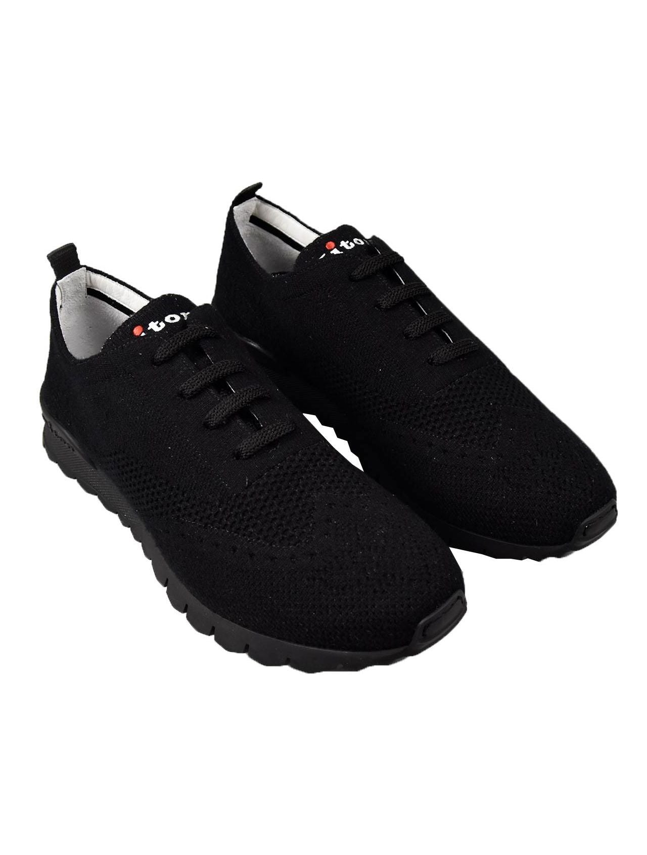 Kiton Black Cashmere Shoes CLASS