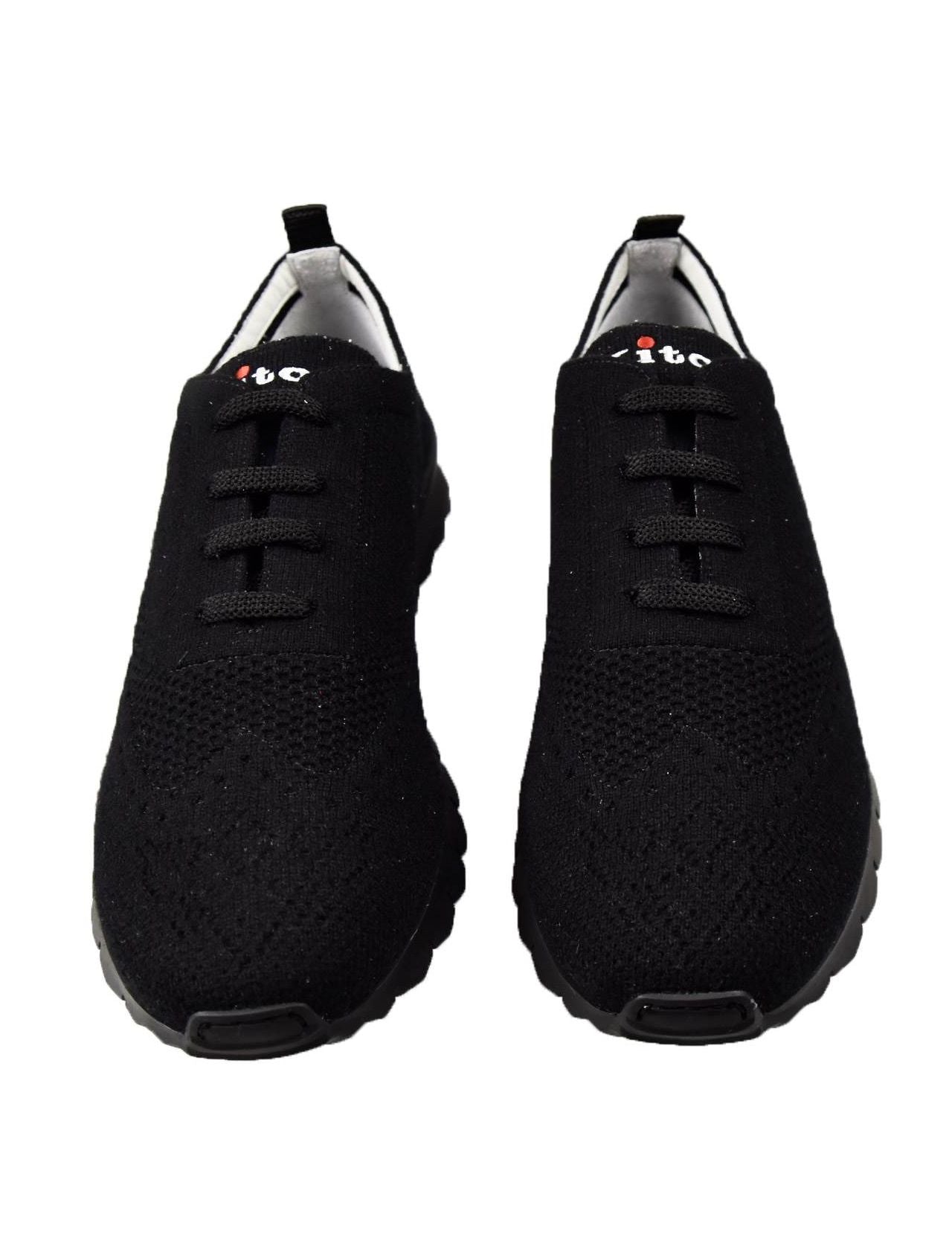 Kiton Black Cashmere Shoes CLASS