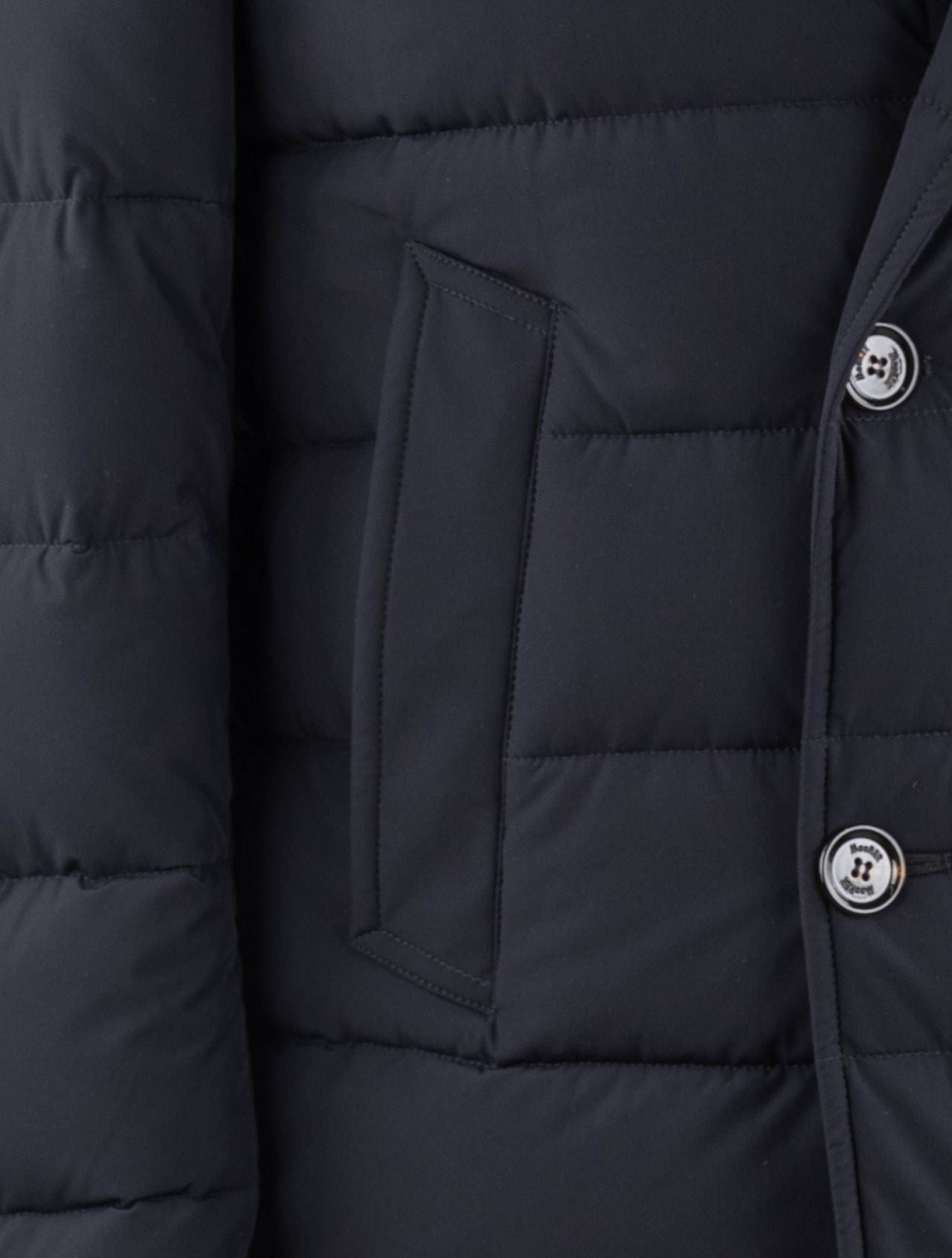 MooRER Dark Blue Pa Pl Coat