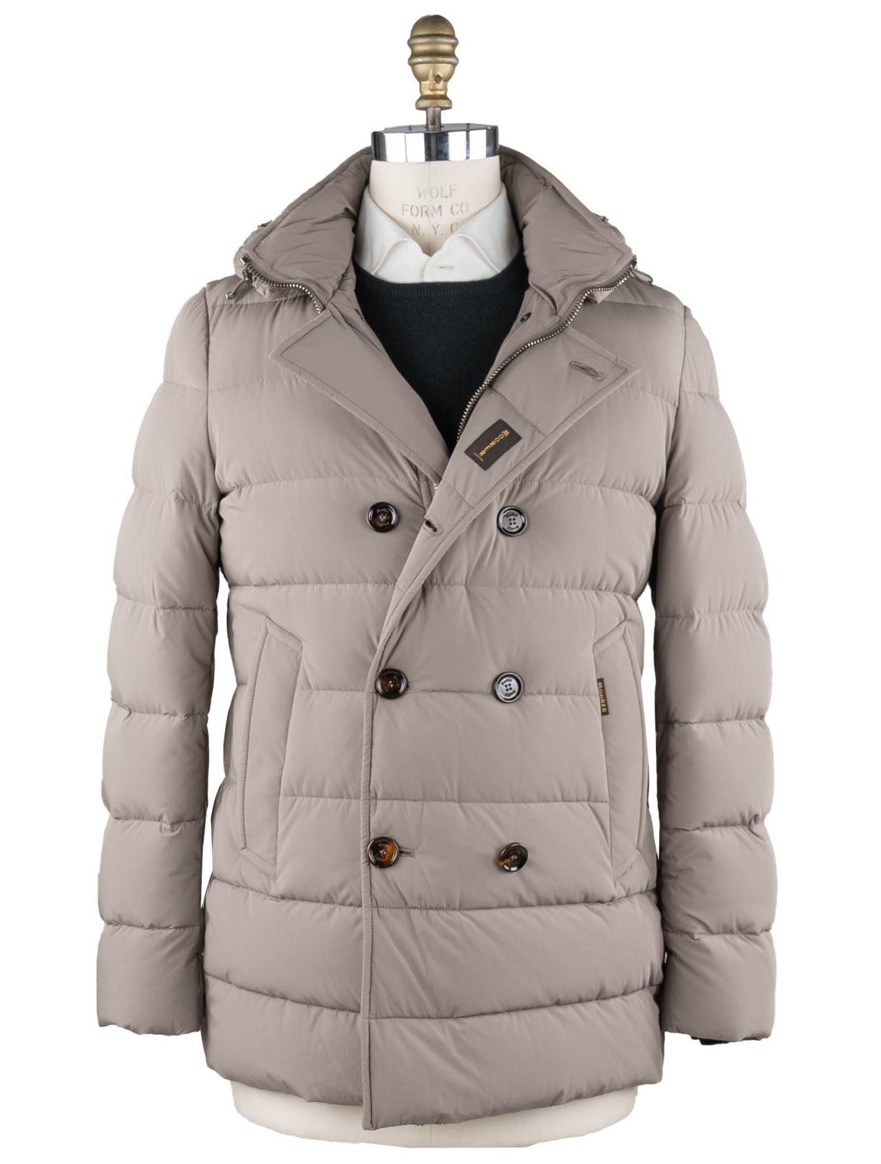 MooRER Taupe Pa Pl Coat