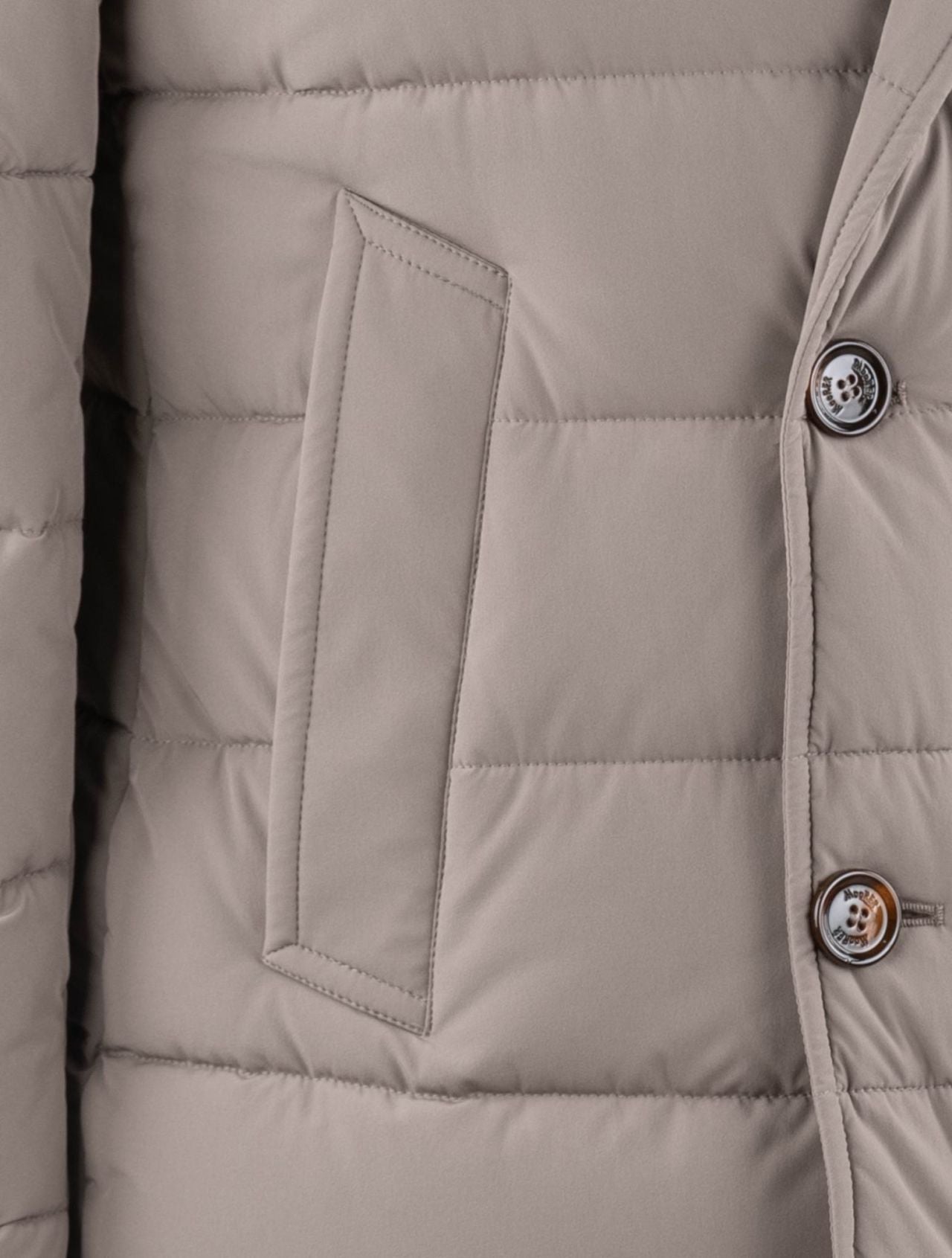 MooRER Taupe Pa Pl Coat