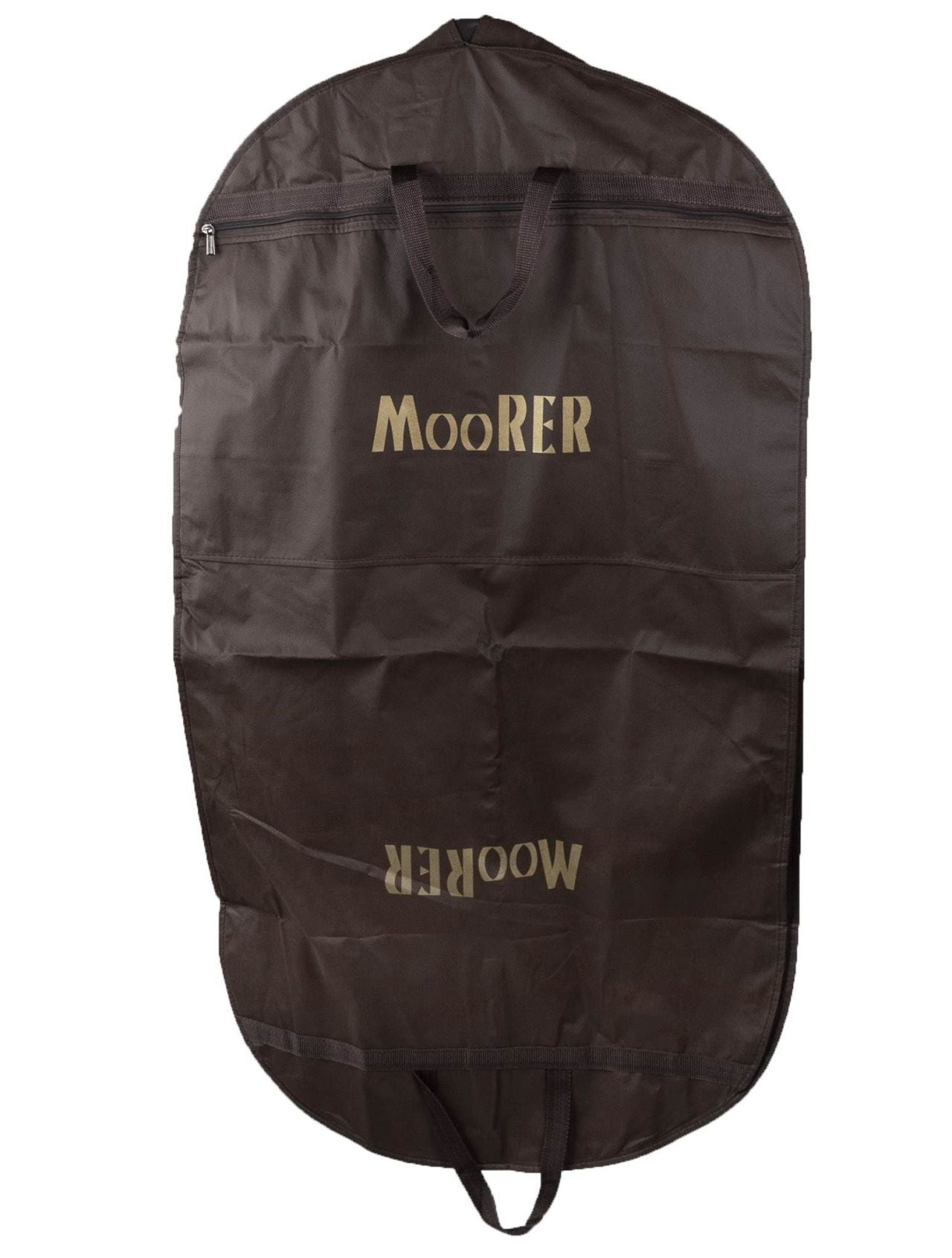 MooRER Brown Leather Goat Sheepskin Collar Coat