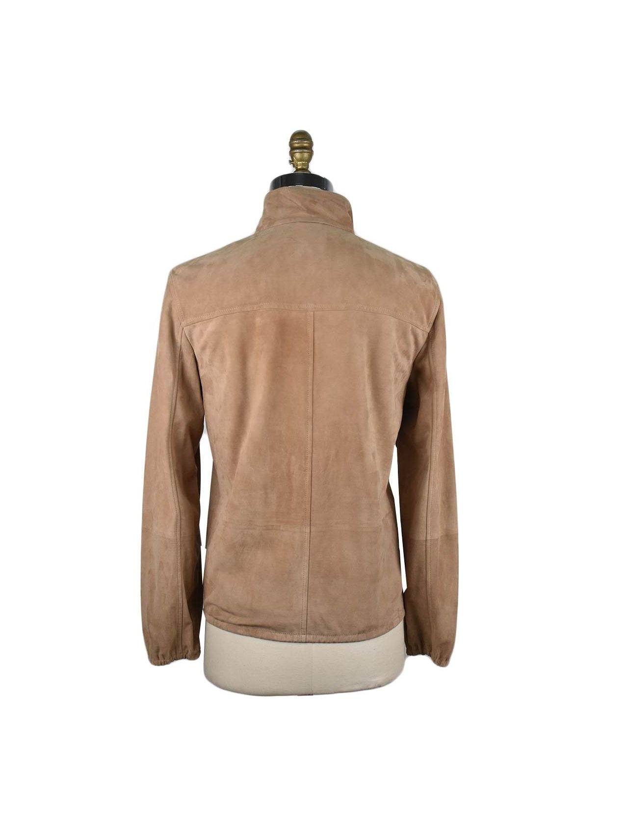 Brunello Cucinelli Beige Leather Coat