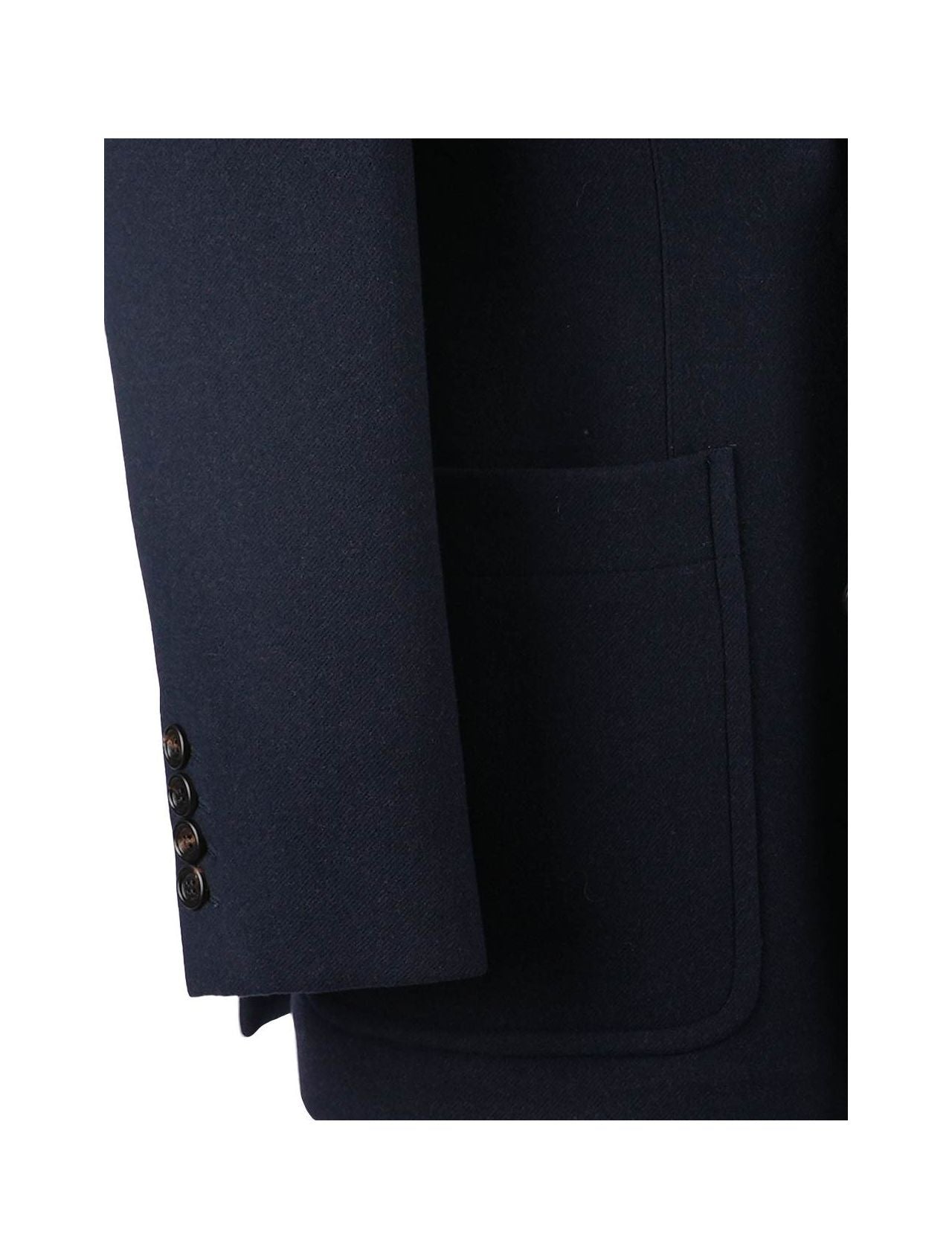 Brunello Cucinelli Blue Virgin Wool Coat