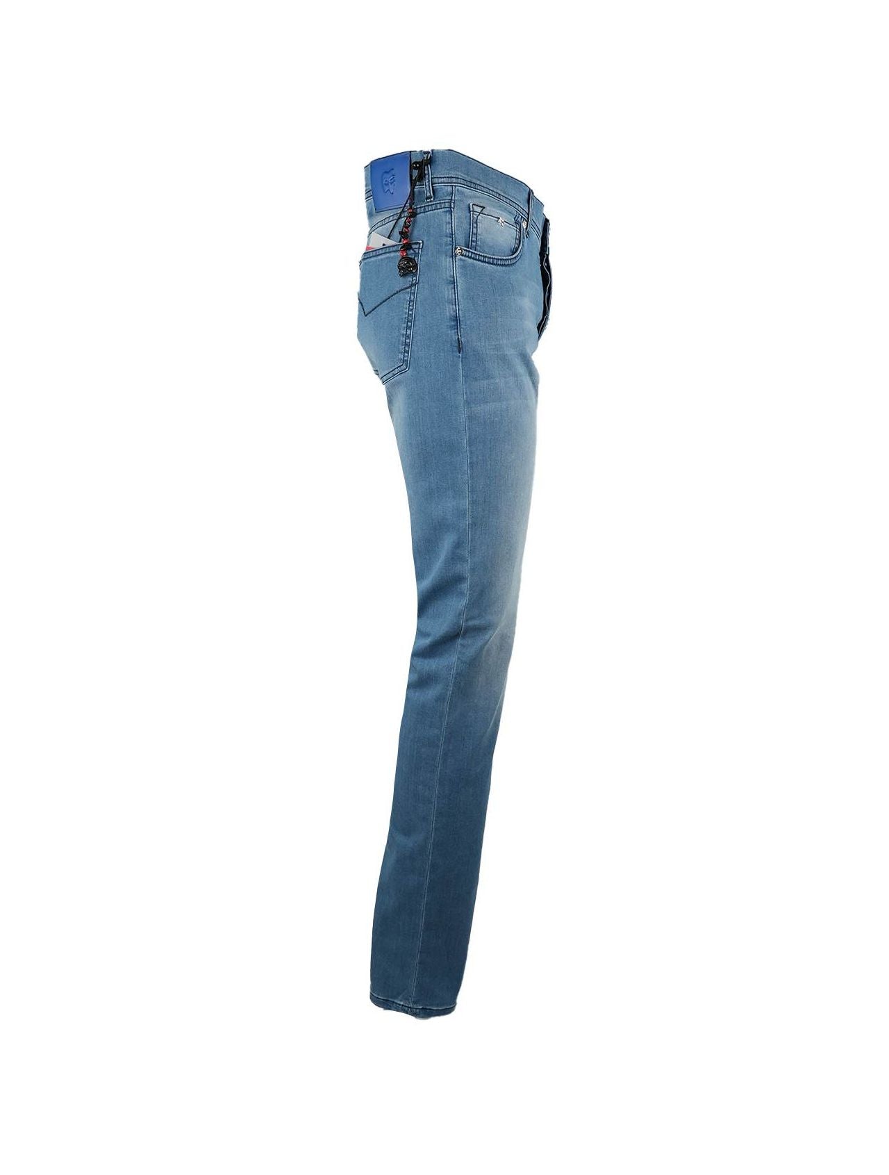 Marco Pescarolo Light Blue Cotton Ea Jeans