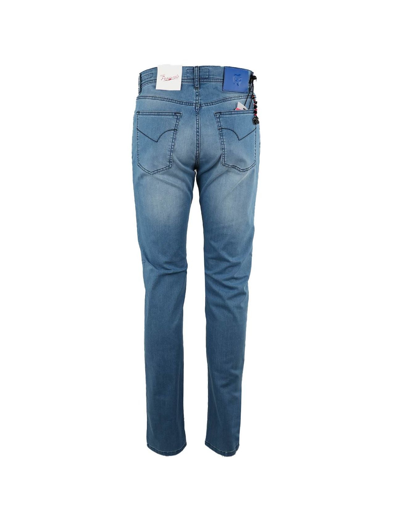 Marco Pescarolo Light Blue Cotton Ea Jeans