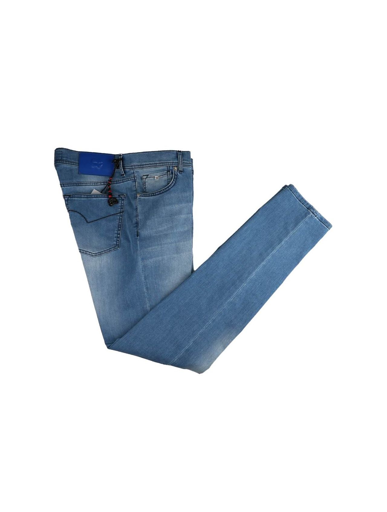 Marco Pescarolo Light Blue Cotton Ea Jeans