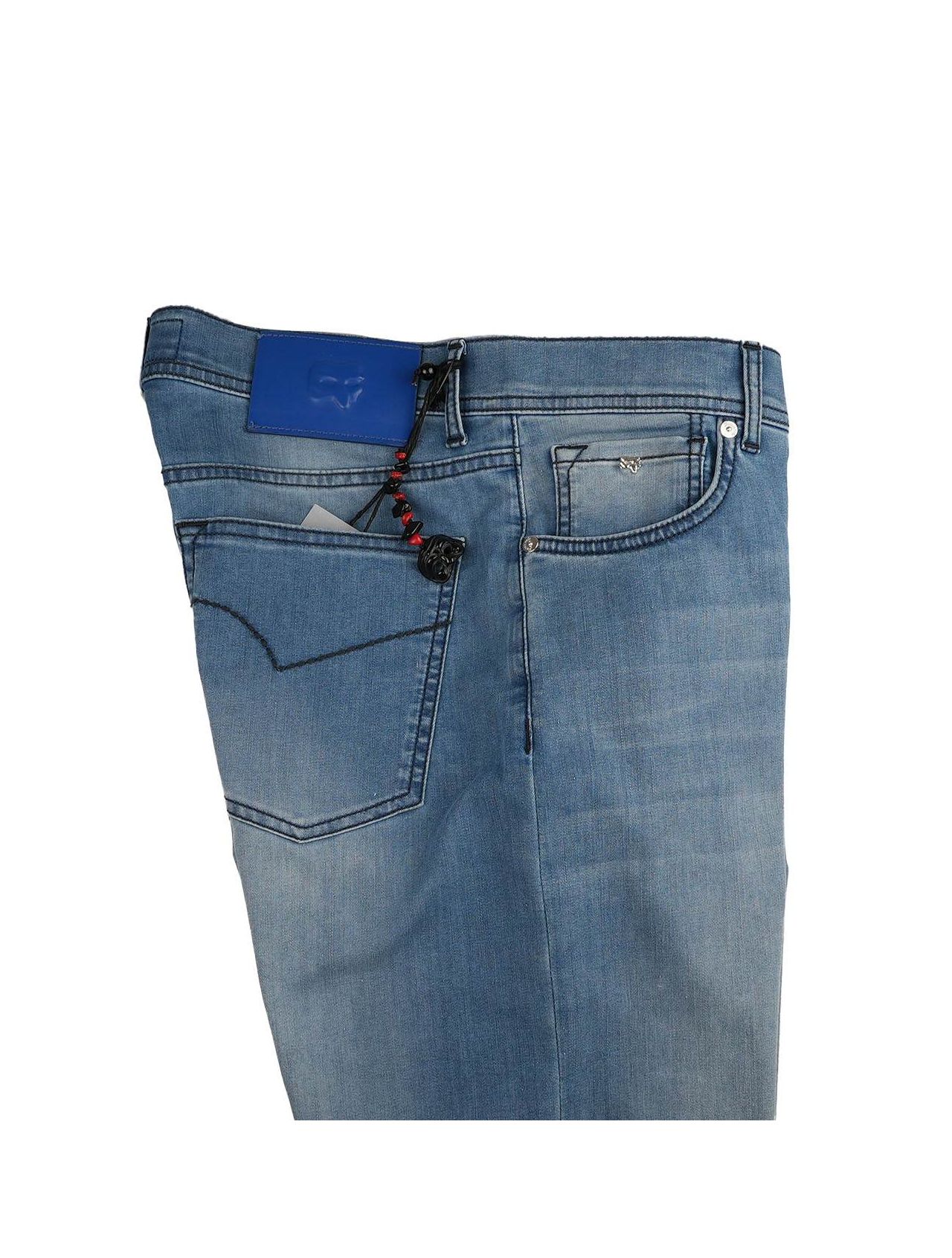 Marco Pescarolo Light Blue Cotton Ea Jeans