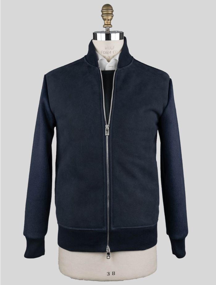 Marco Pescarolo Blue Virgin Wool Pl Sheepskin Coat