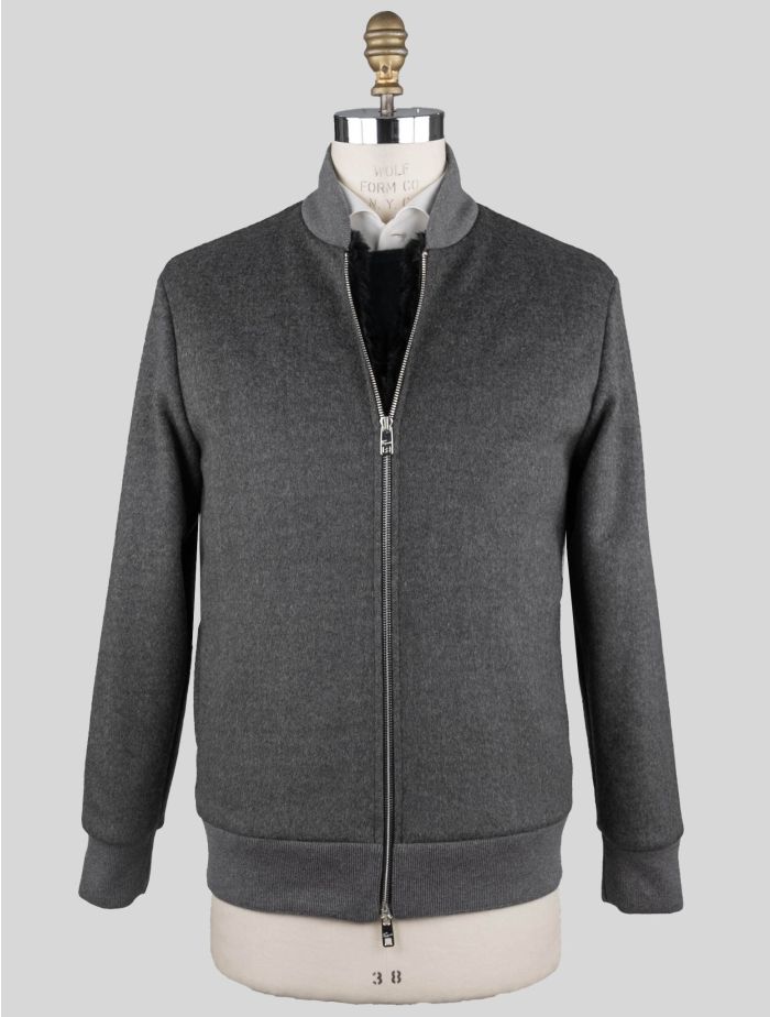 Marco Pescarolo Gray Pl Camel Lapin Fur Coat