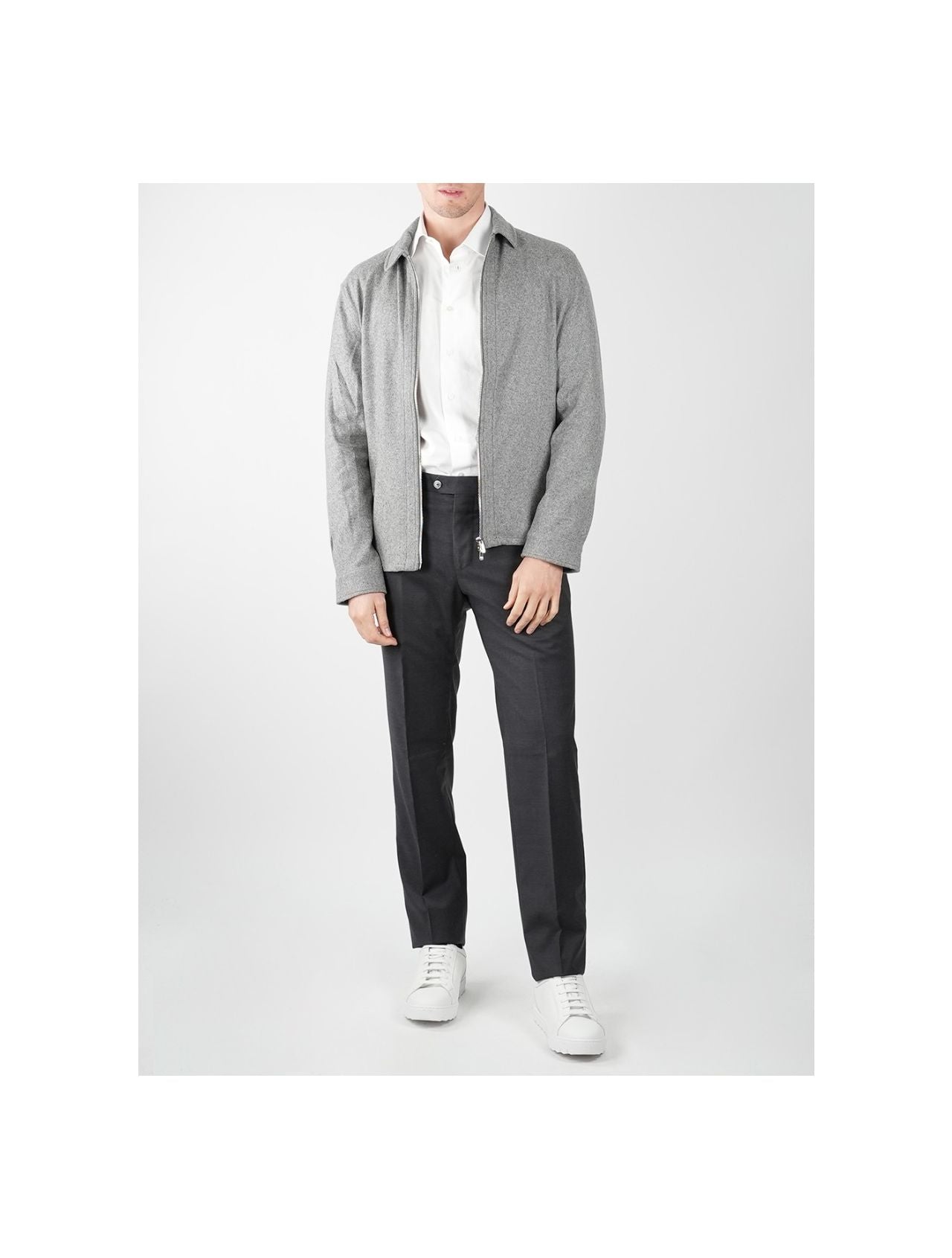 Marco Pescarolo Gray Cashmere Ea Coat