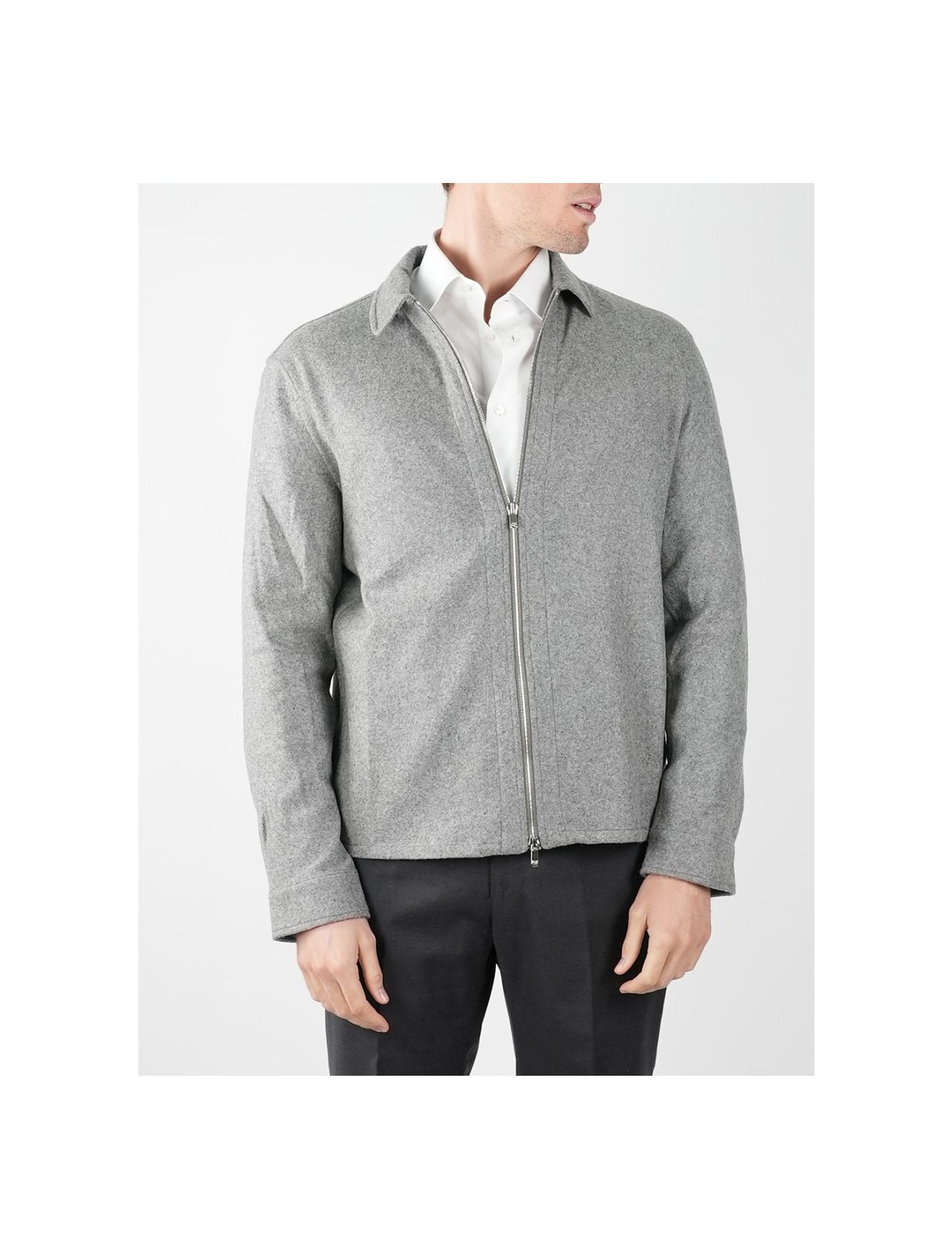 Marco Pescarolo Gray Cashmere Ea Coat
