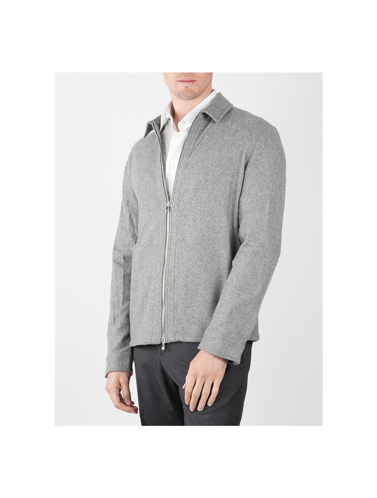 Marco Pescarolo Gray Cashmere Ea Coat