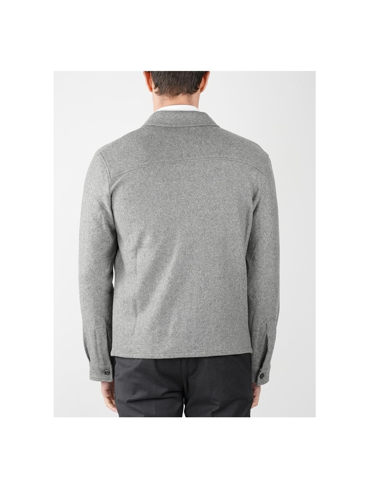 Marco Pescarolo Gray Cashmere Ea Coat