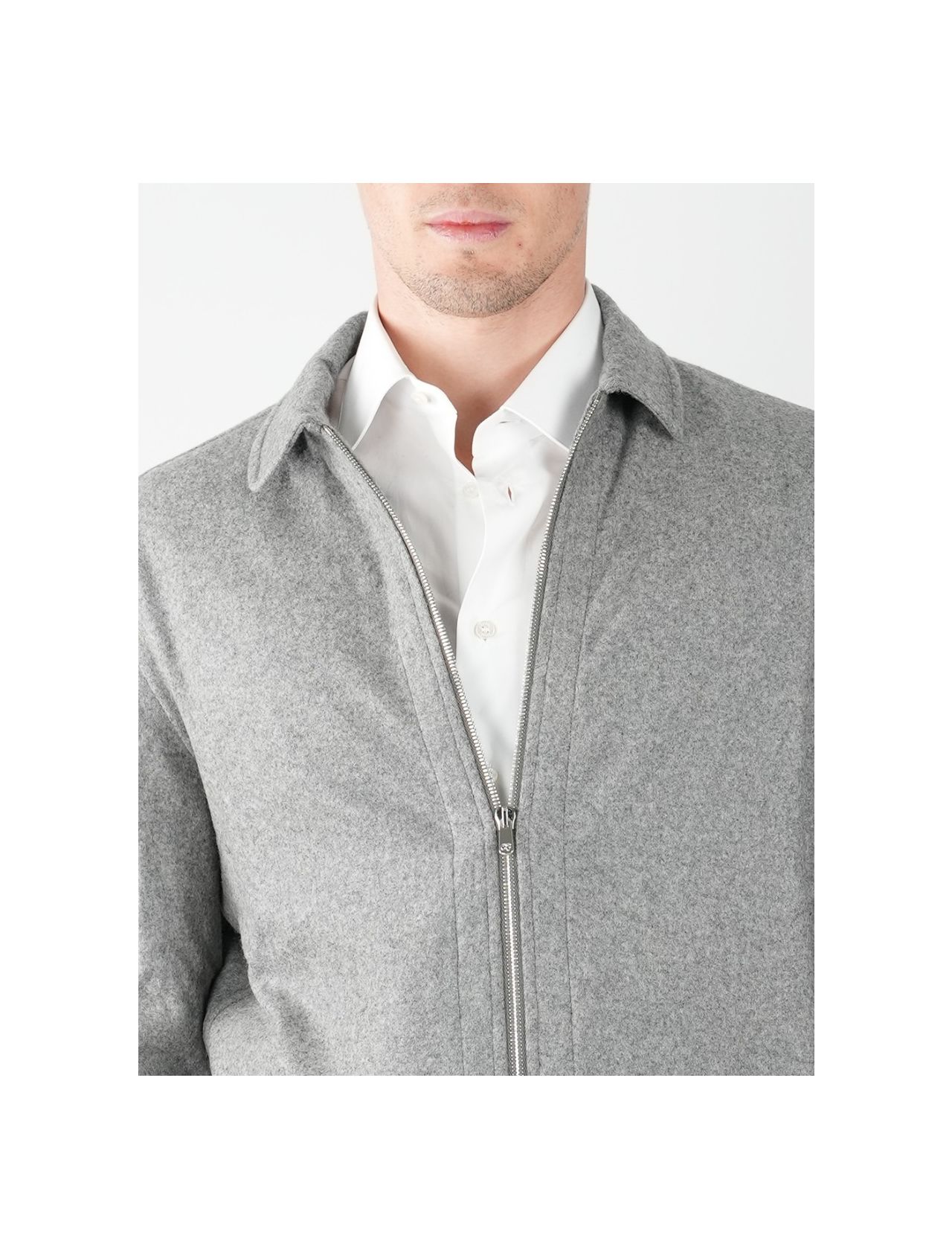 Marco Pescarolo Gray Cashmere Ea Coat