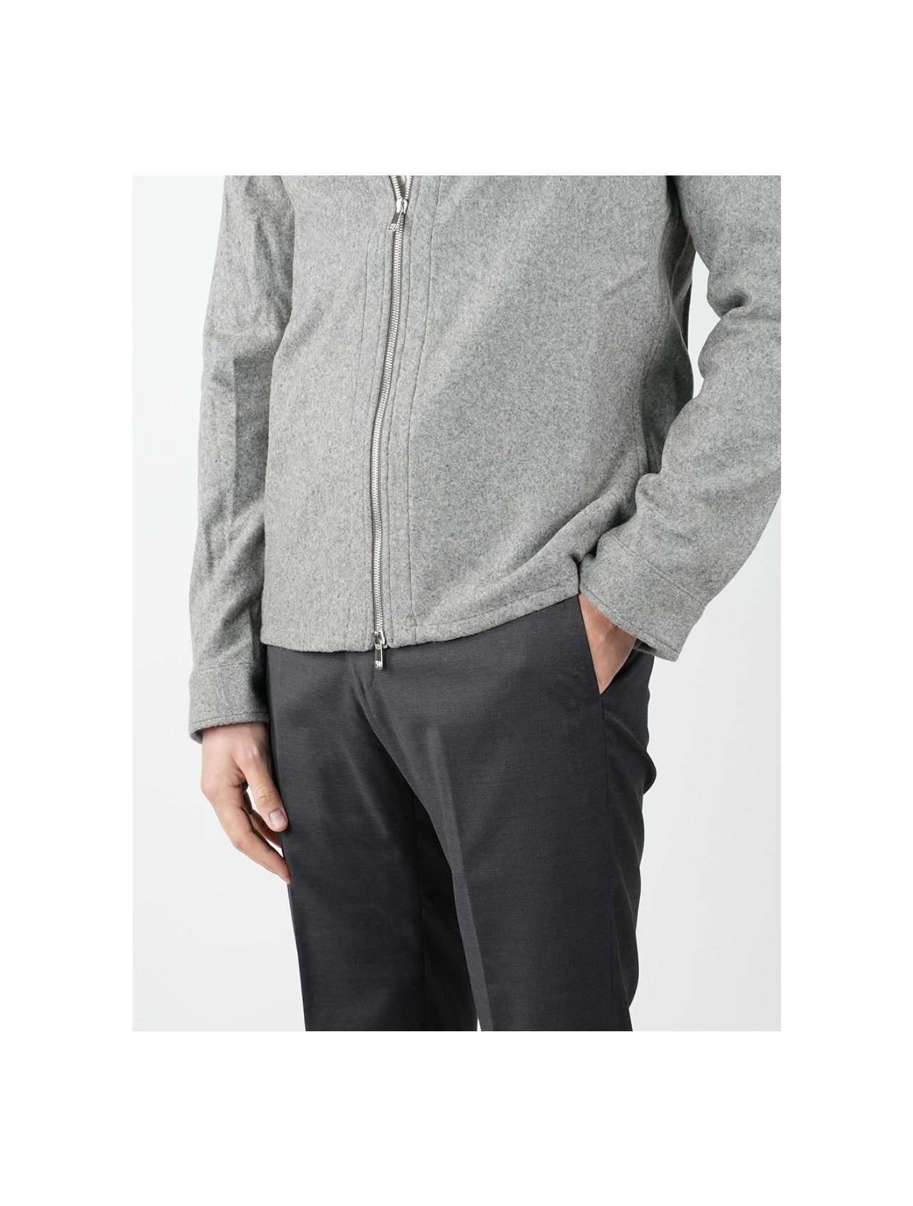Marco Pescarolo Gray Cashmere Ea Coat