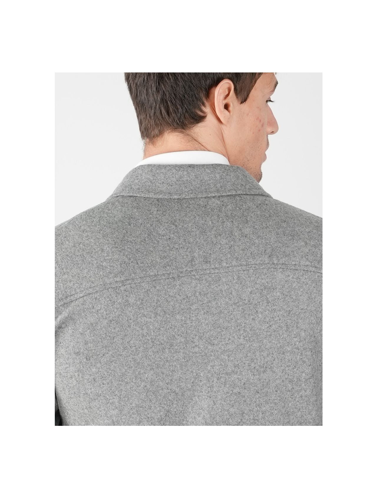 Marco Pescarolo Gray Cashmere Ea Coat