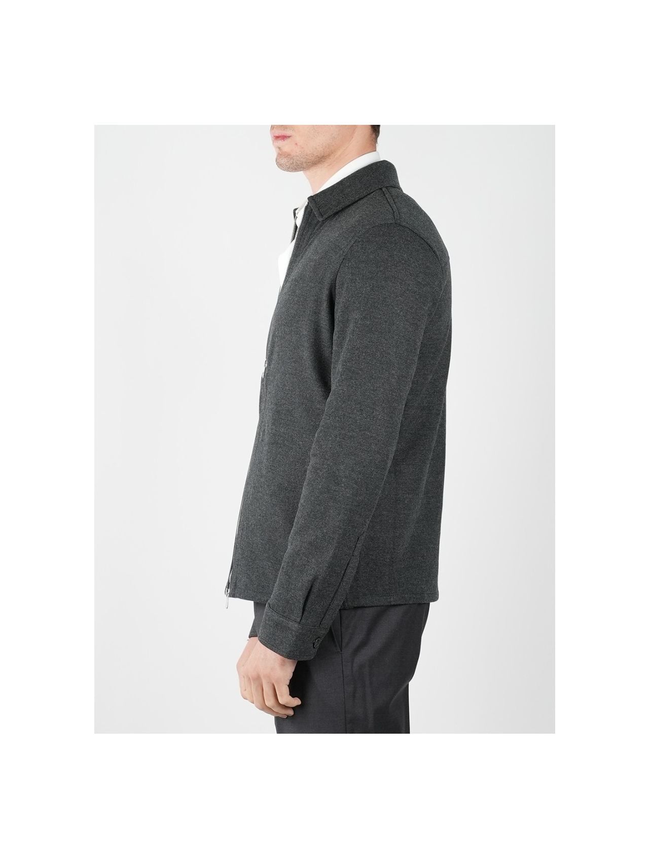 Marco Pescarolo Gray Virgin Wool Cashmere Coat
