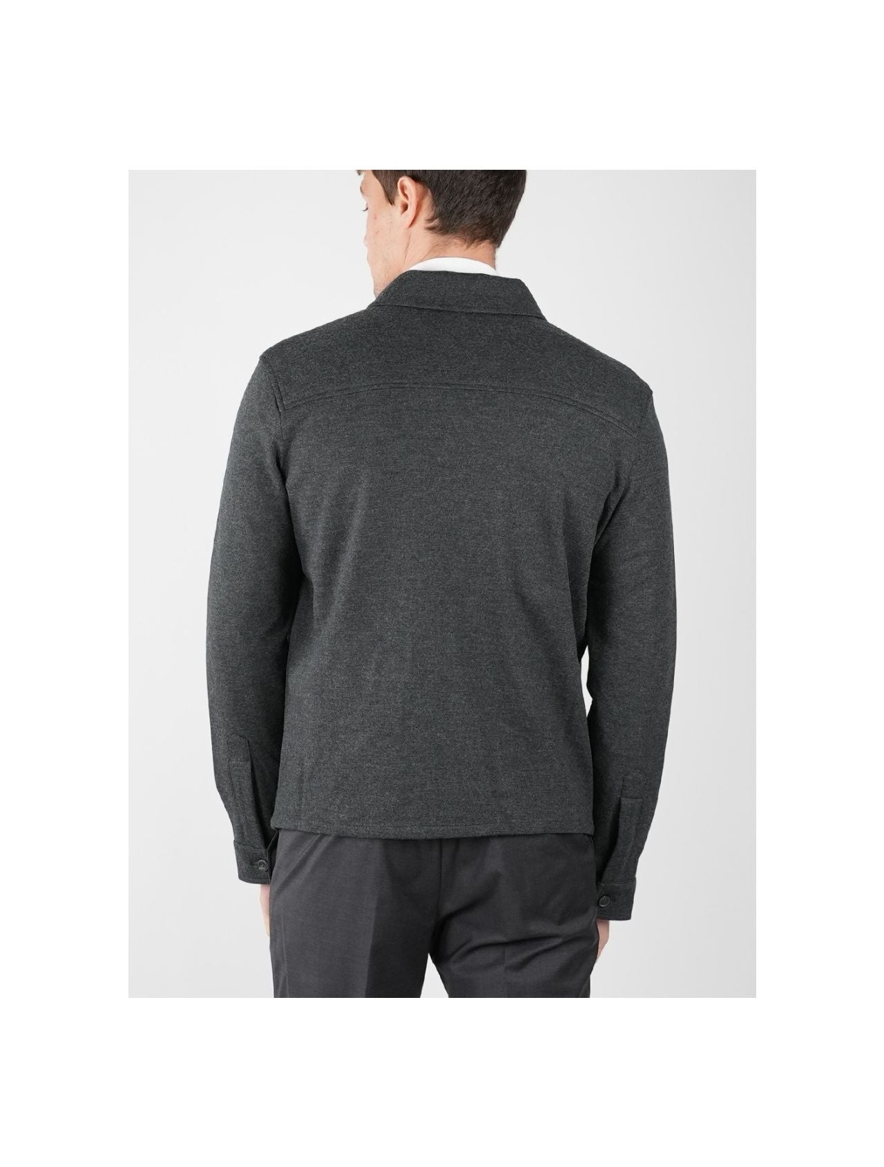 Marco Pescarolo Gray Virgin Wool Cashmere Coat