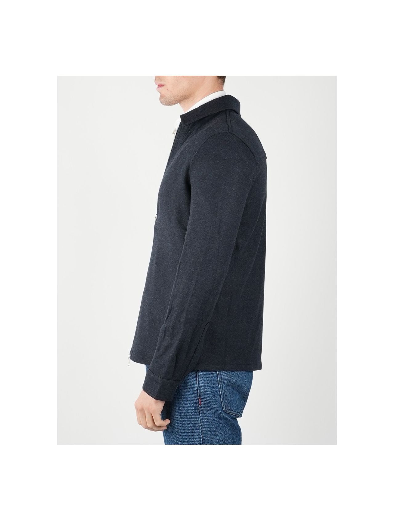 Marco Pescarolo Blue Virgin Wool Cashmere Coat