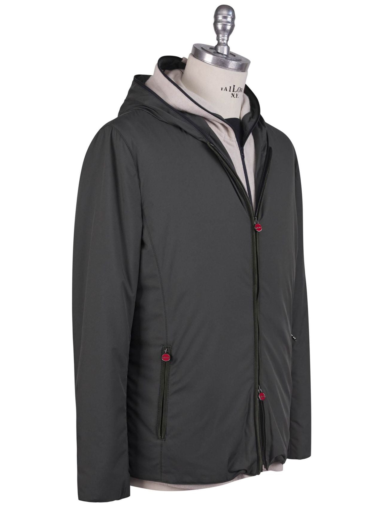 Kiton Green Pl Coat