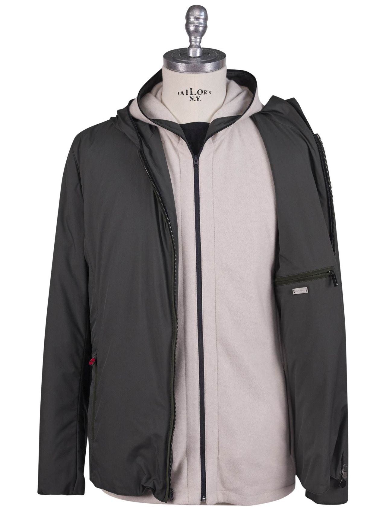 Kiton Green Pl Coat