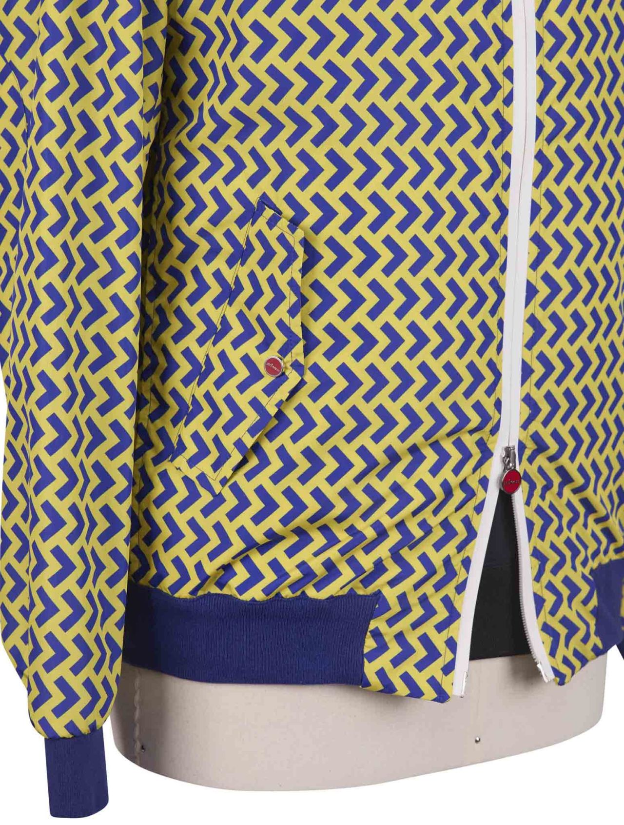 Kiton Blue Yellow Pl Coat