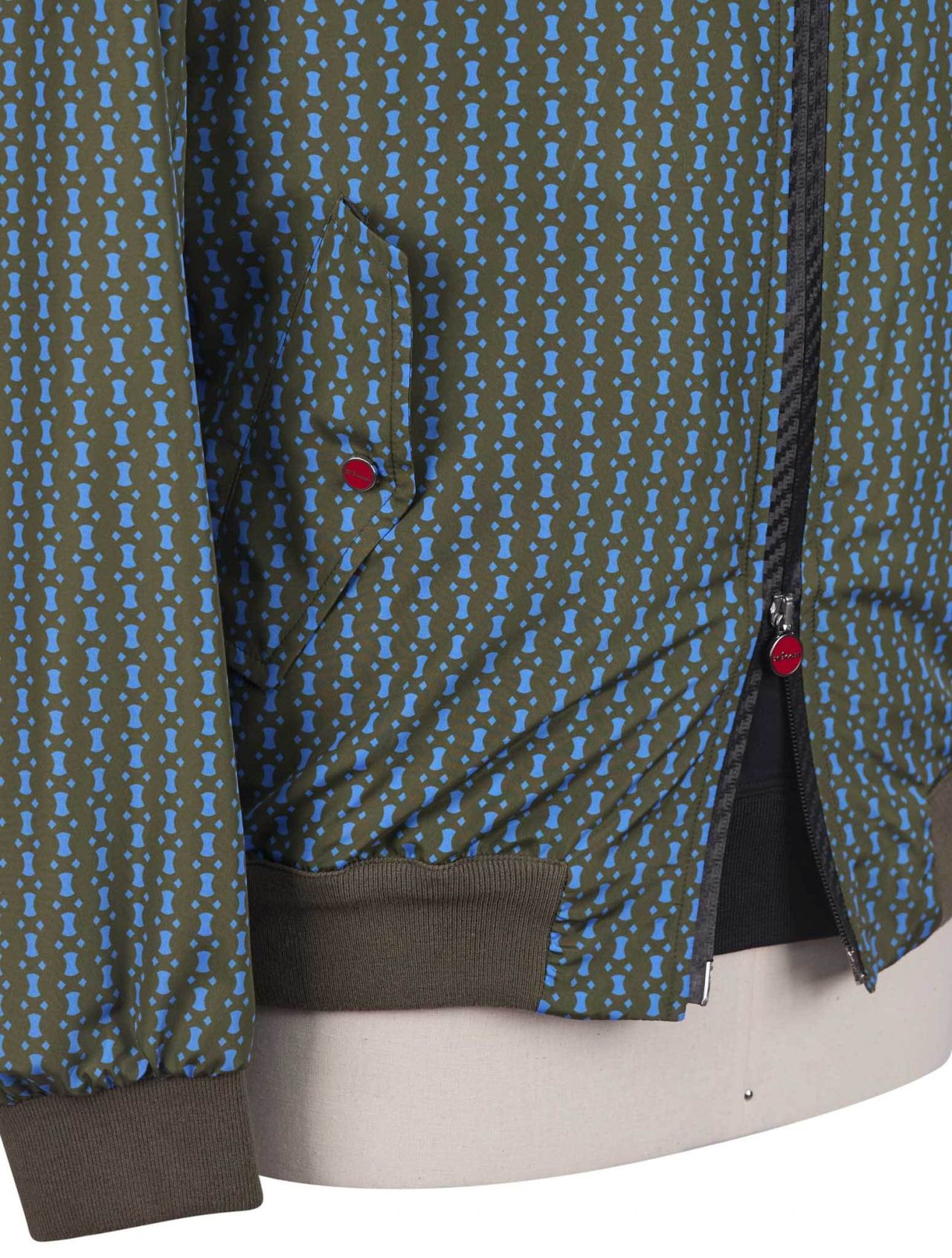 Kiton Blue Green Pl Coat