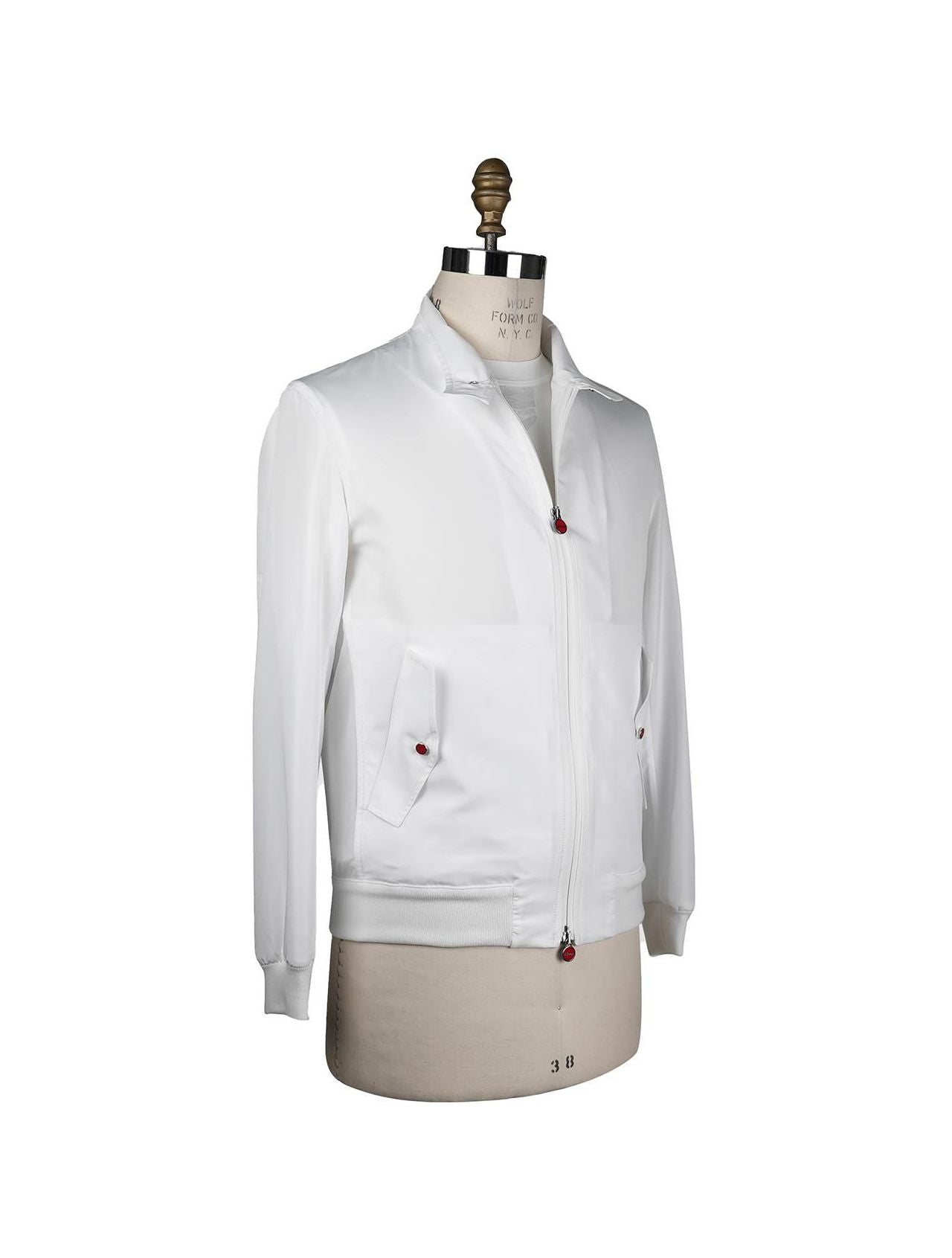 Kiton White Pl Coat