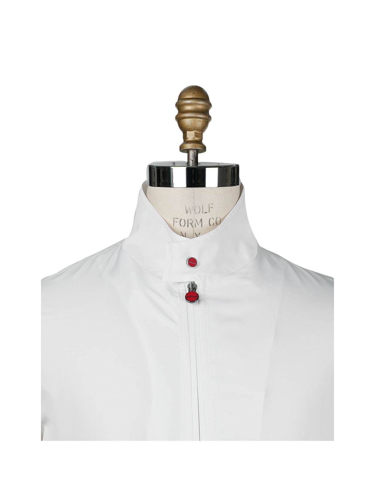 Kiton White Pl Coat