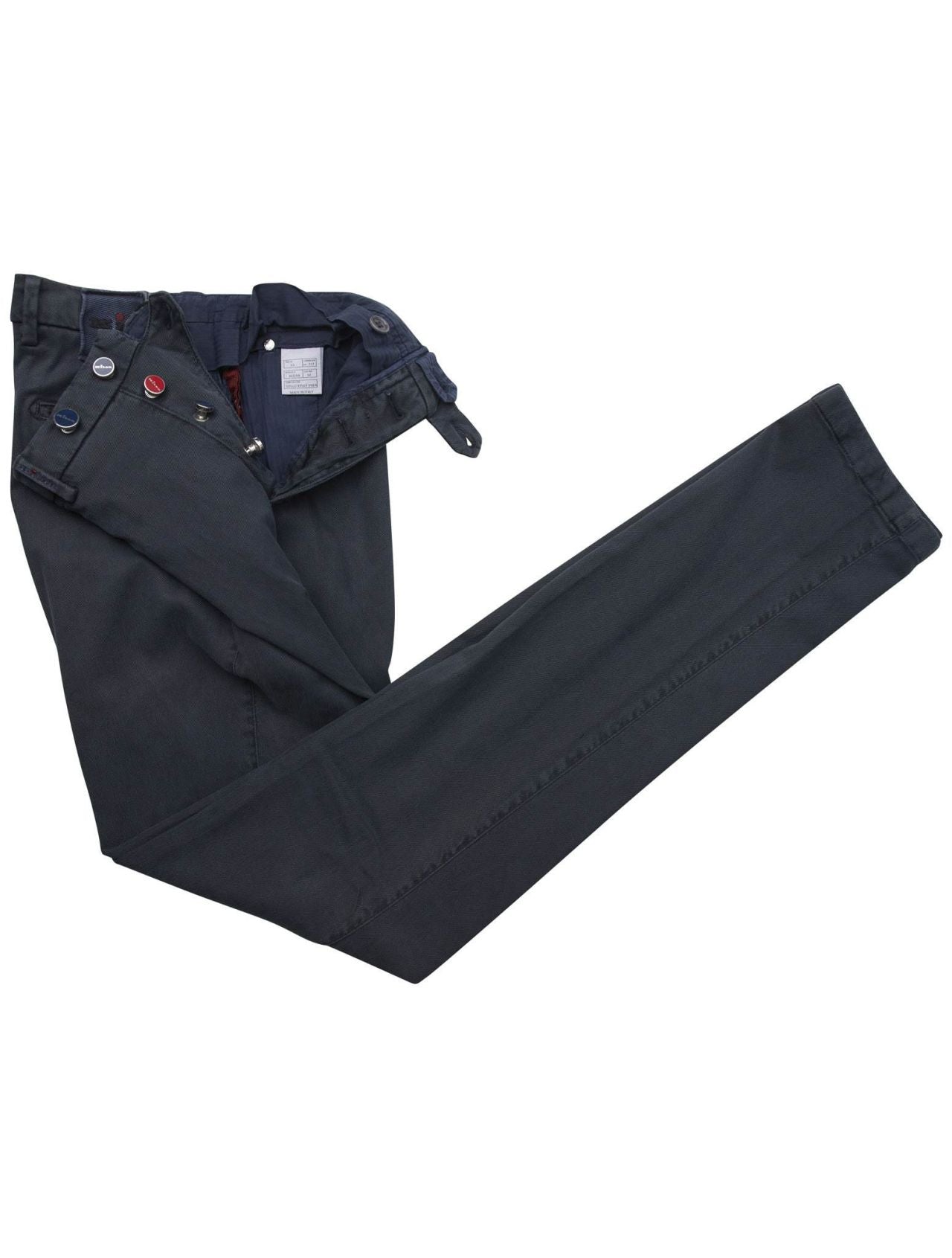 Kiton Blue Cotton Ly Ea Pants