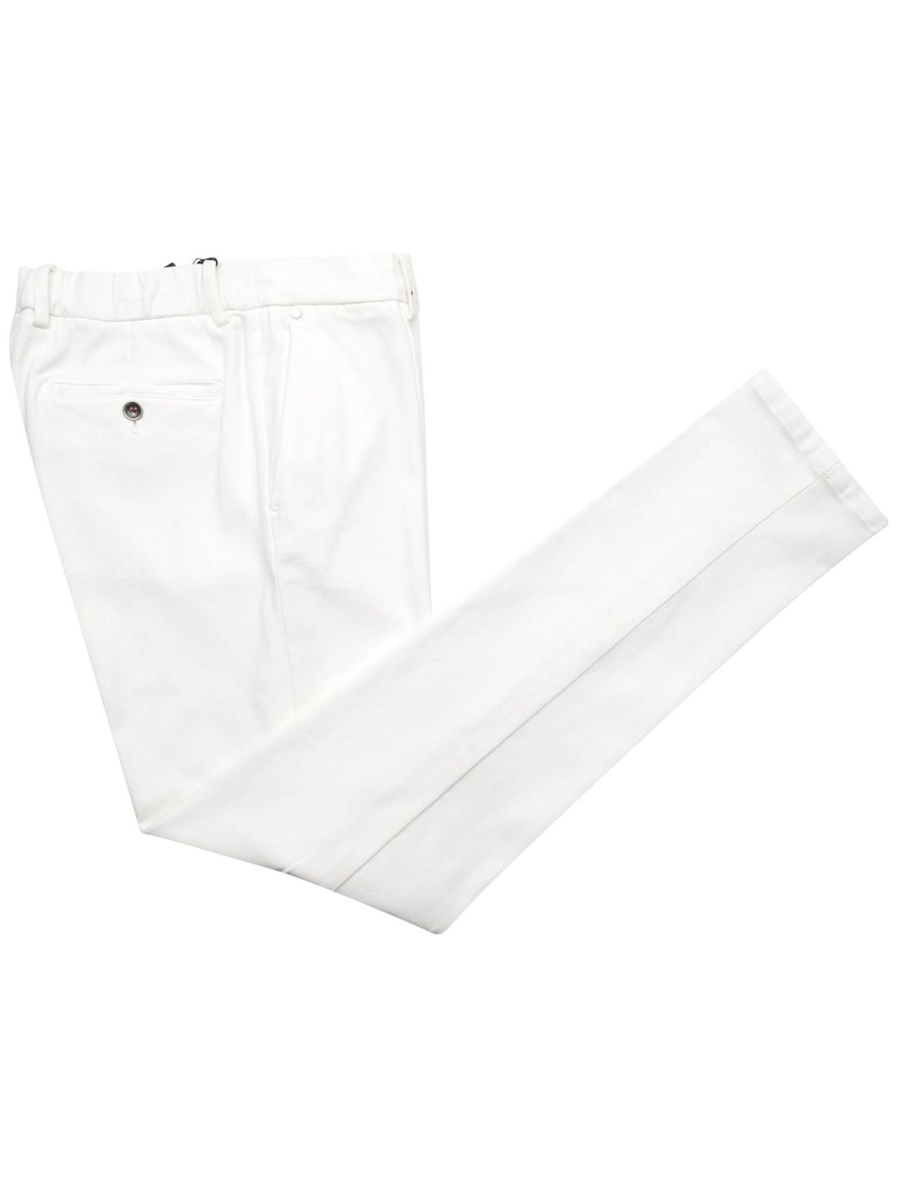 Kiton White Cotton Ly Ea Pants