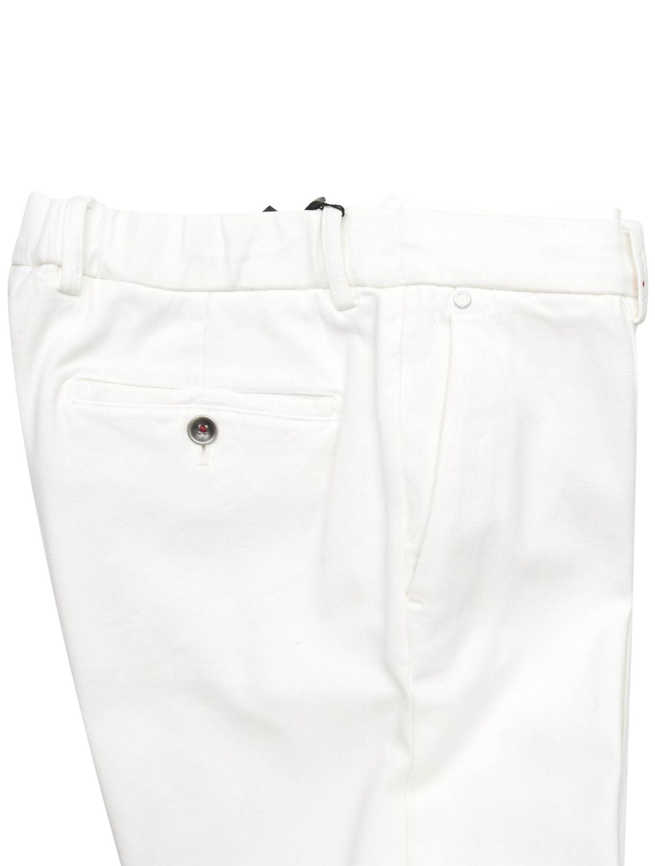 Kiton White Cotton Ly Ea Pants