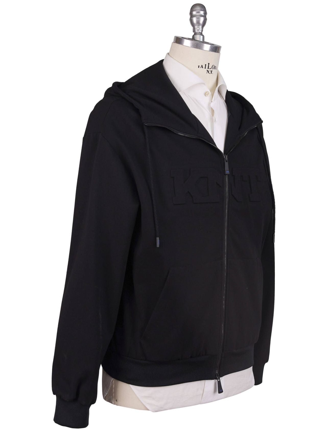 Kiton Knt Black Pa Coat