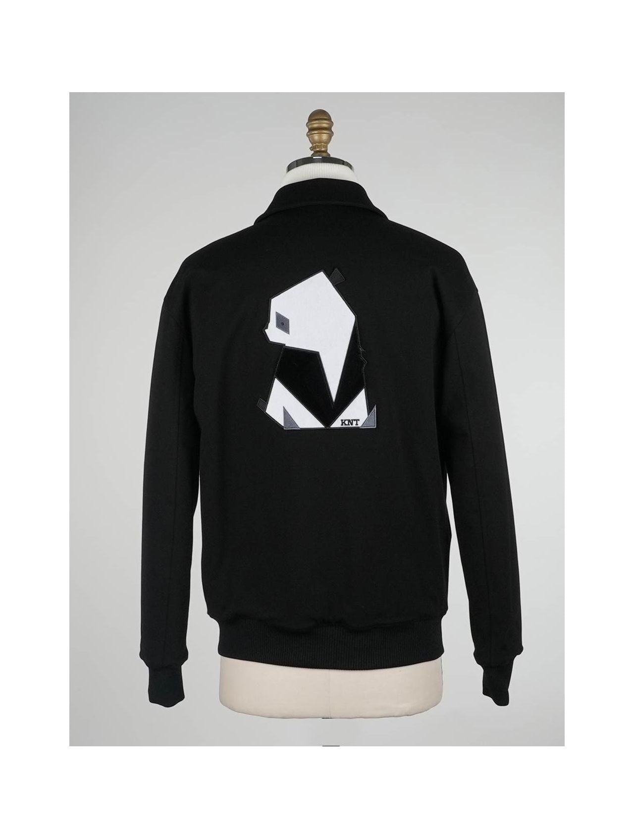 KNT Kiton Black Viscose Pa Ea Coat Special Edition