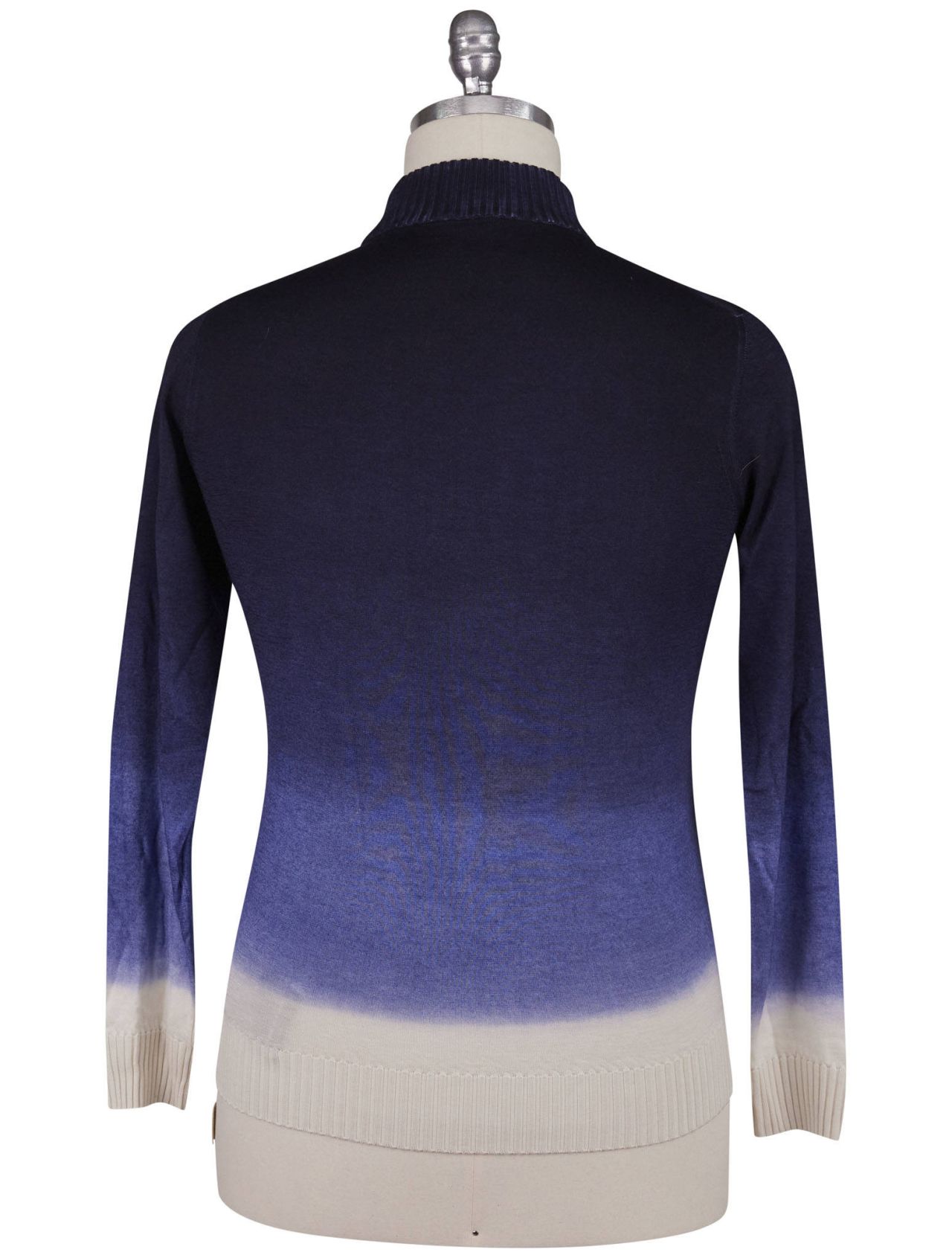 Kiton Multicolor Cashmere Silk Sweater Half Neck