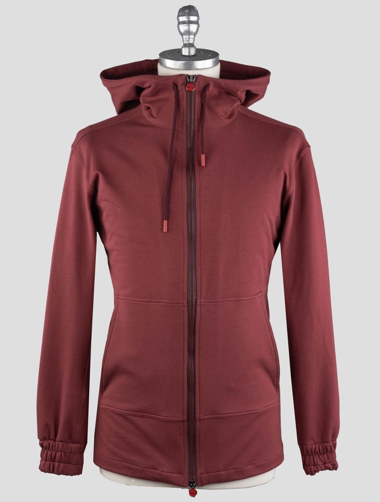 Kiton Burgundy Cotton Ea Sweatshirt Umbi