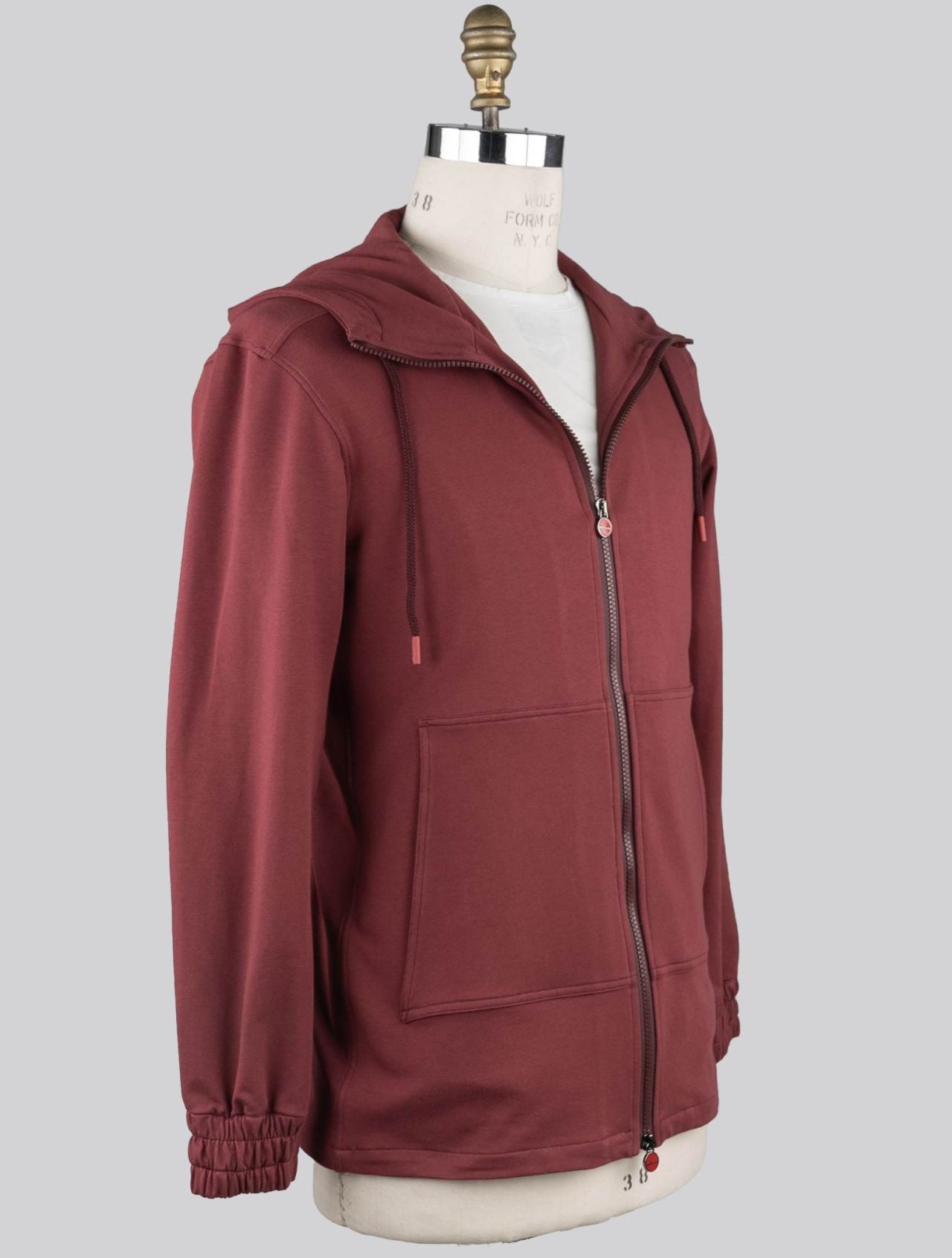 Kiton Burgundy Cotton Ea Sweatshirt Umbi