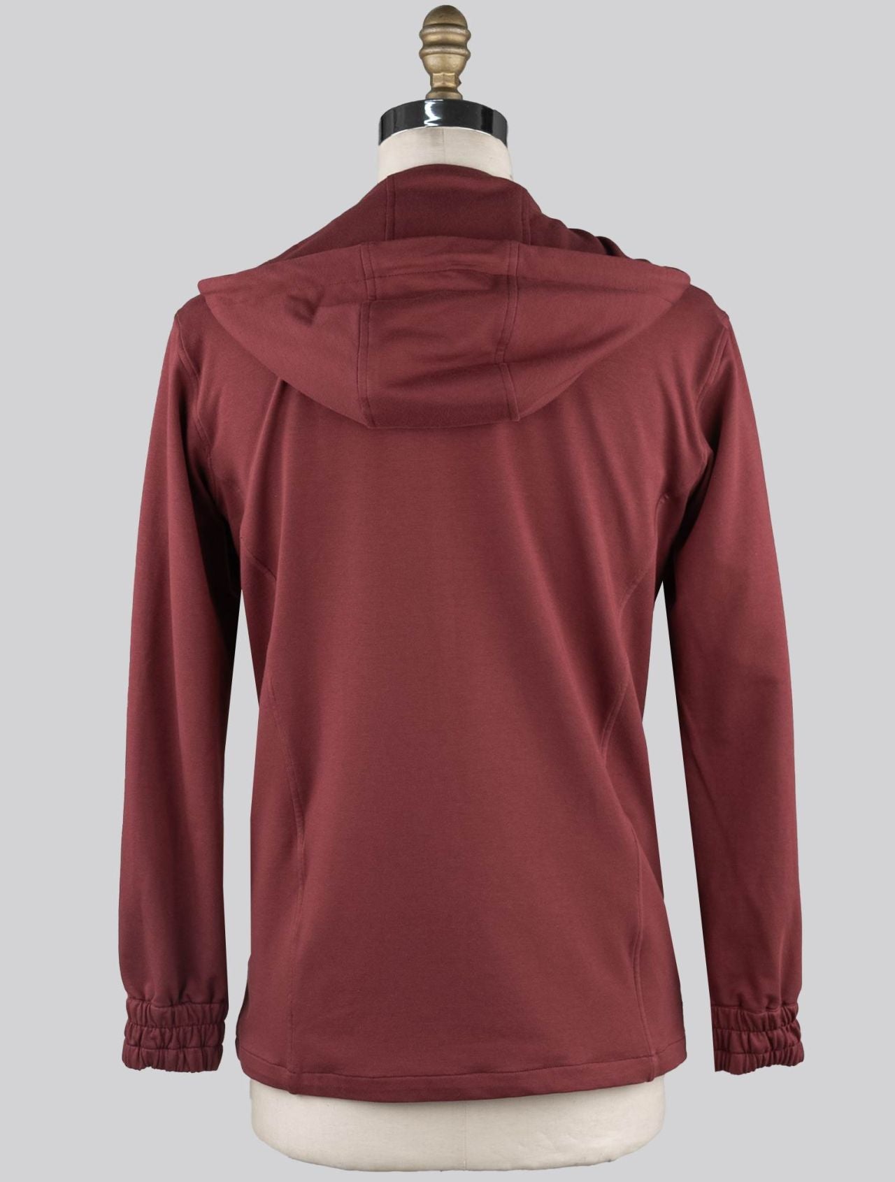 Kiton Burgundy Cotton Ea Sweatshirt Umbi