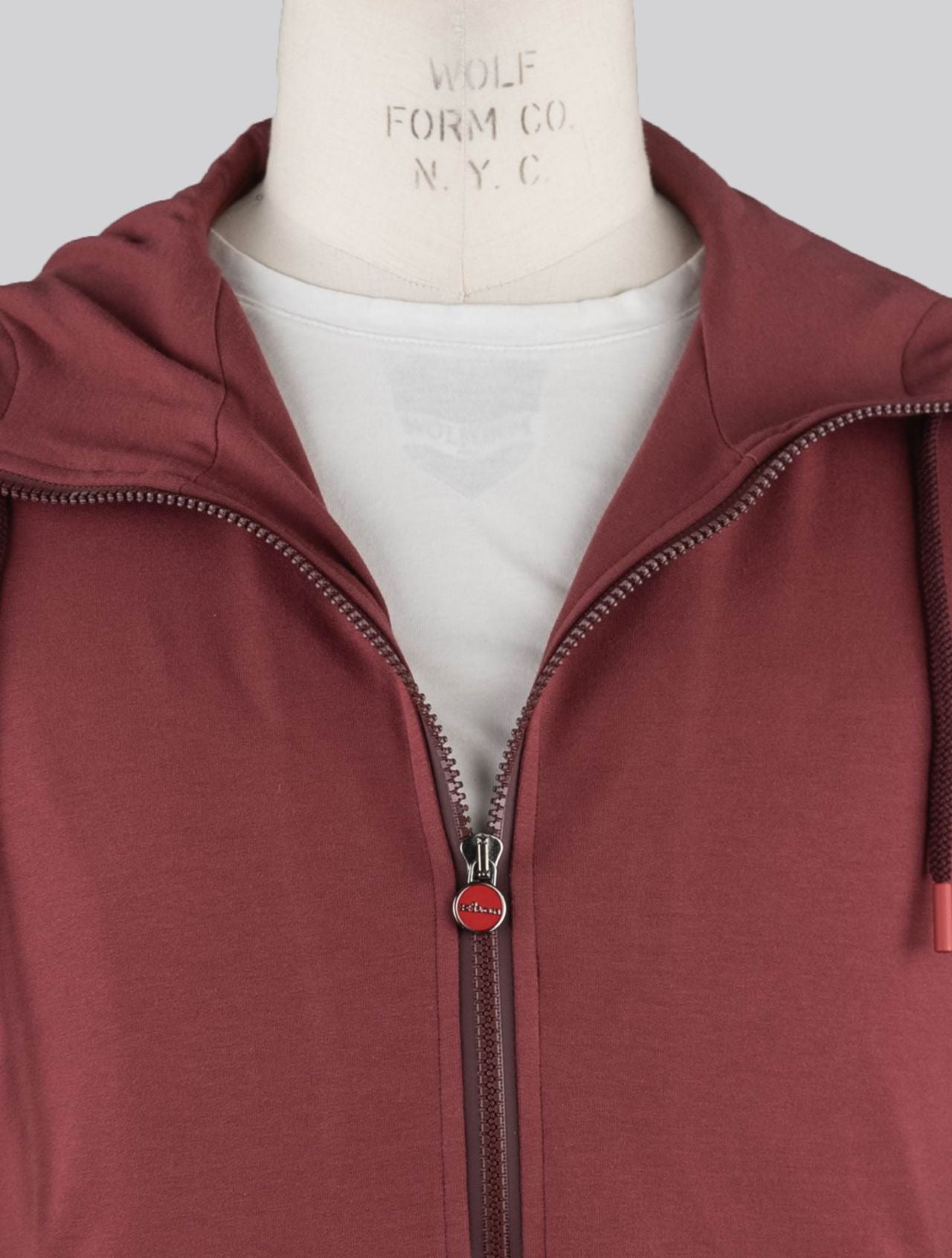 Kiton Burgundy Cotton Ea Sweatshirt Umbi
