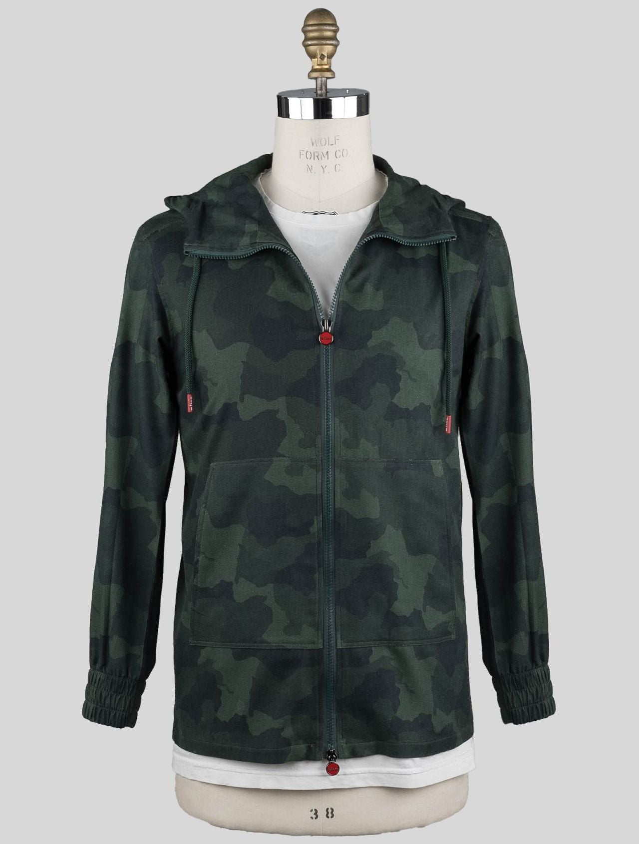 Kiton Camouflage Green Cotton Sweatshirt Umbi