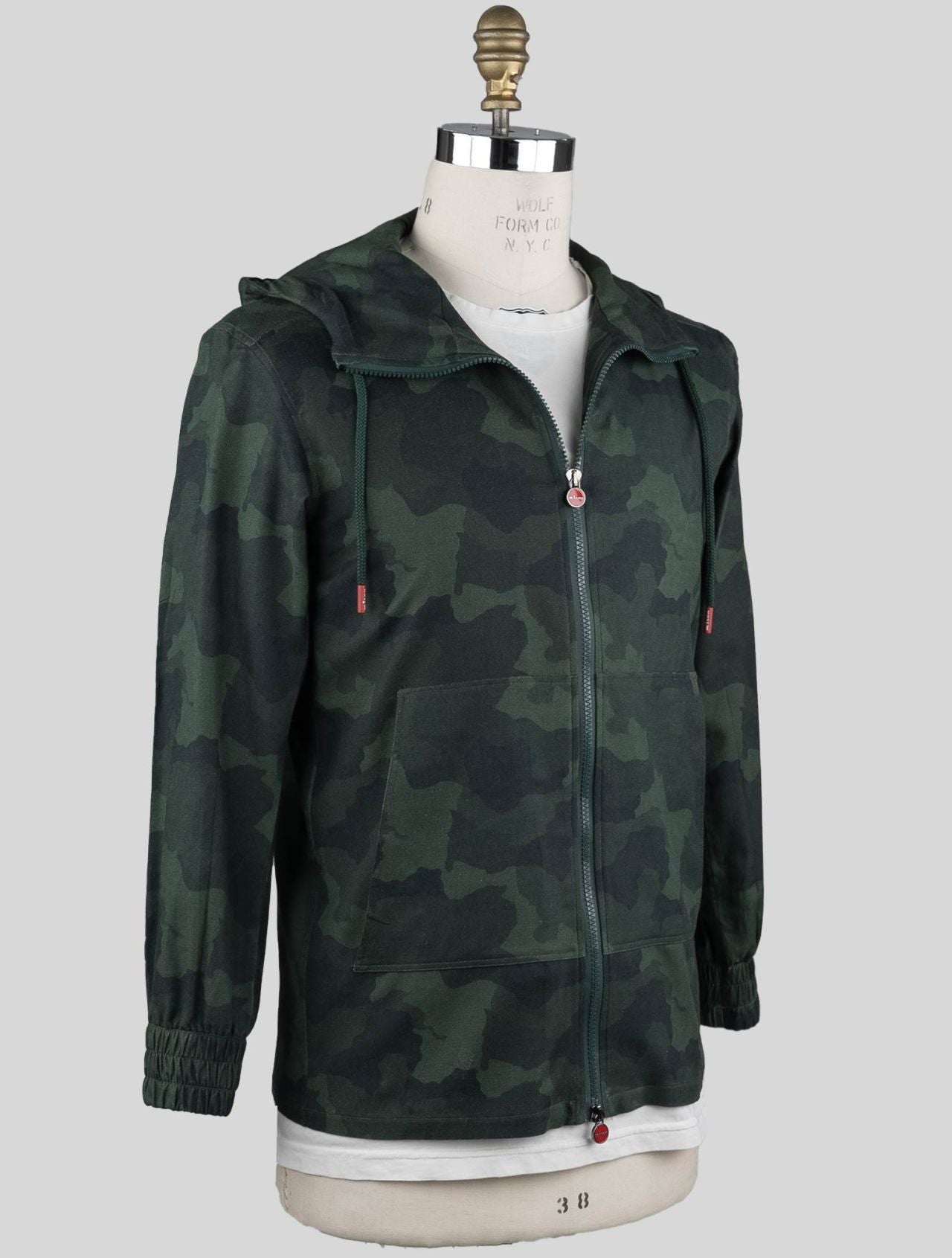 Kiton Camouflage Green Cotton Sweatshirt Umbi