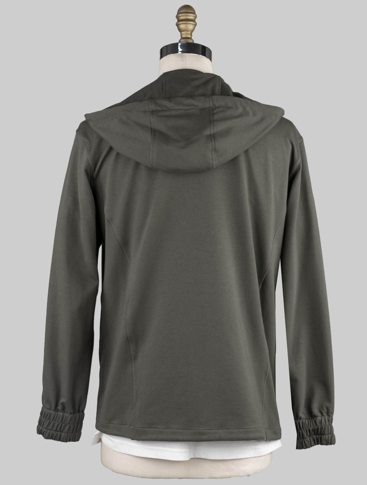 Kiton Dark Green Cotton Ea Sweatshirt Umbi