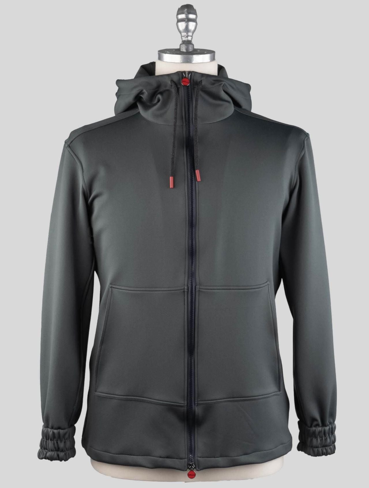 Kiton Gray Pl Cotton Pa Ea Sweatshirt Umbi Neoprene Fabric