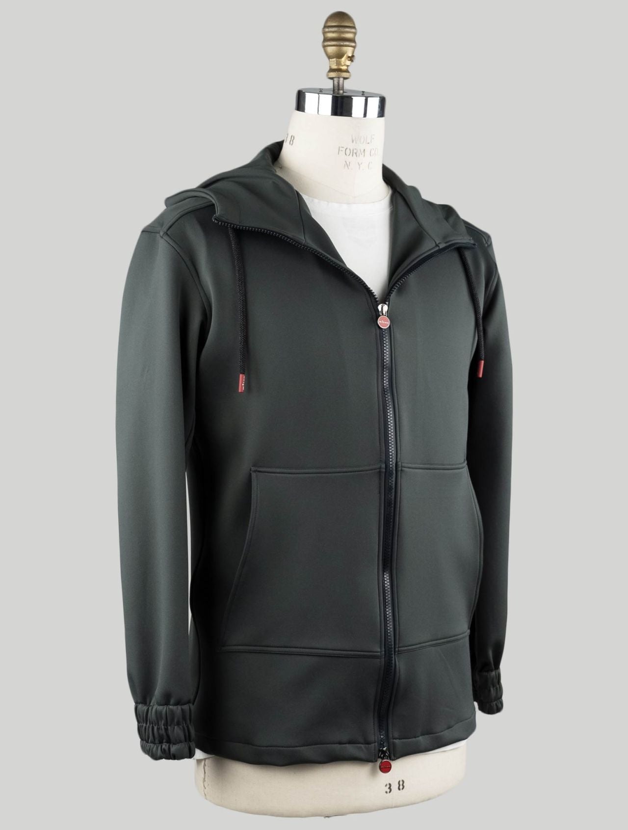 Kiton Gray Pl Cotton Pa Ea Sweatshirt Umbi Neoprene Fabric