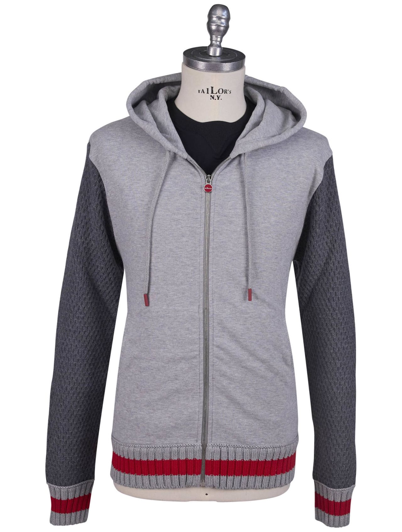 Kiton Gray Cotton Wool Tracksuit