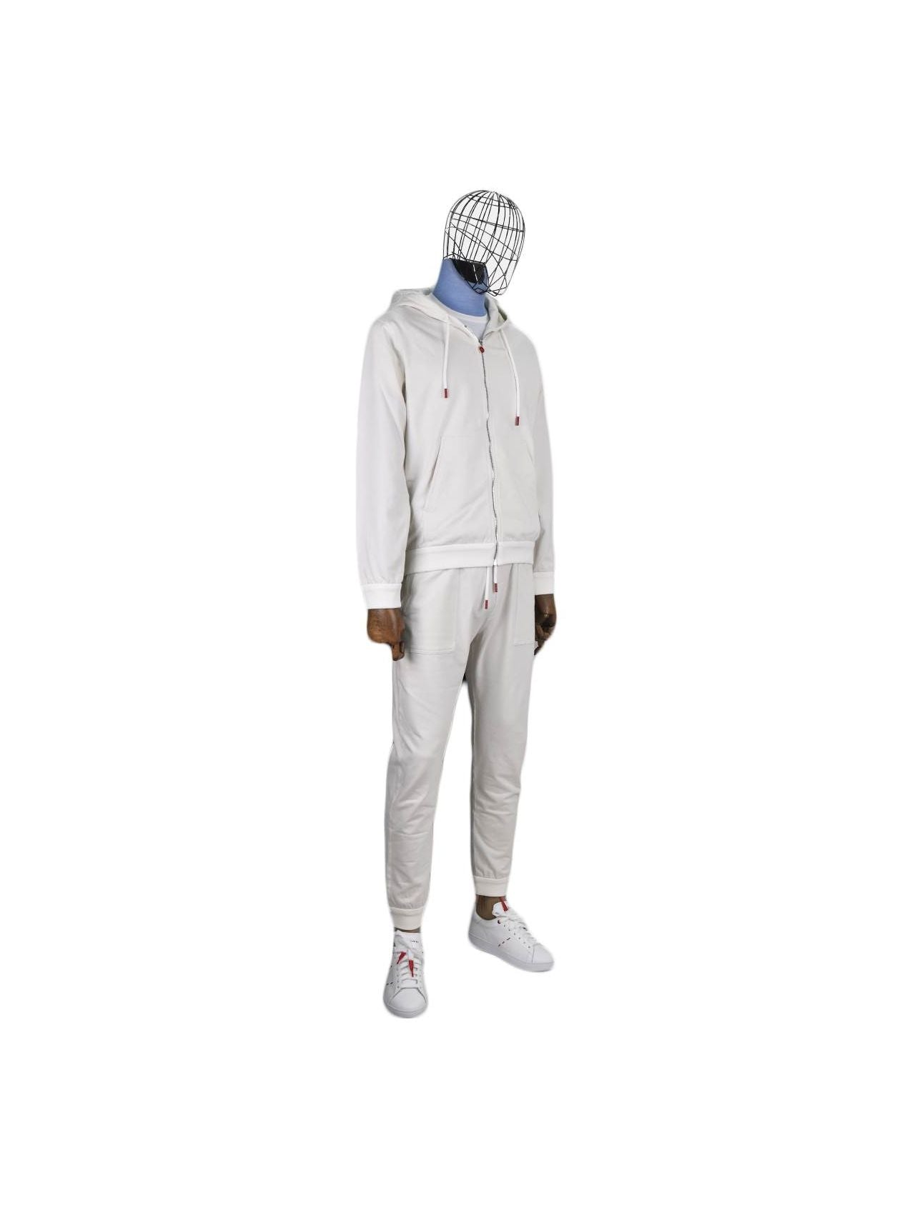 Kiton White Cotton Ea Tracksuit