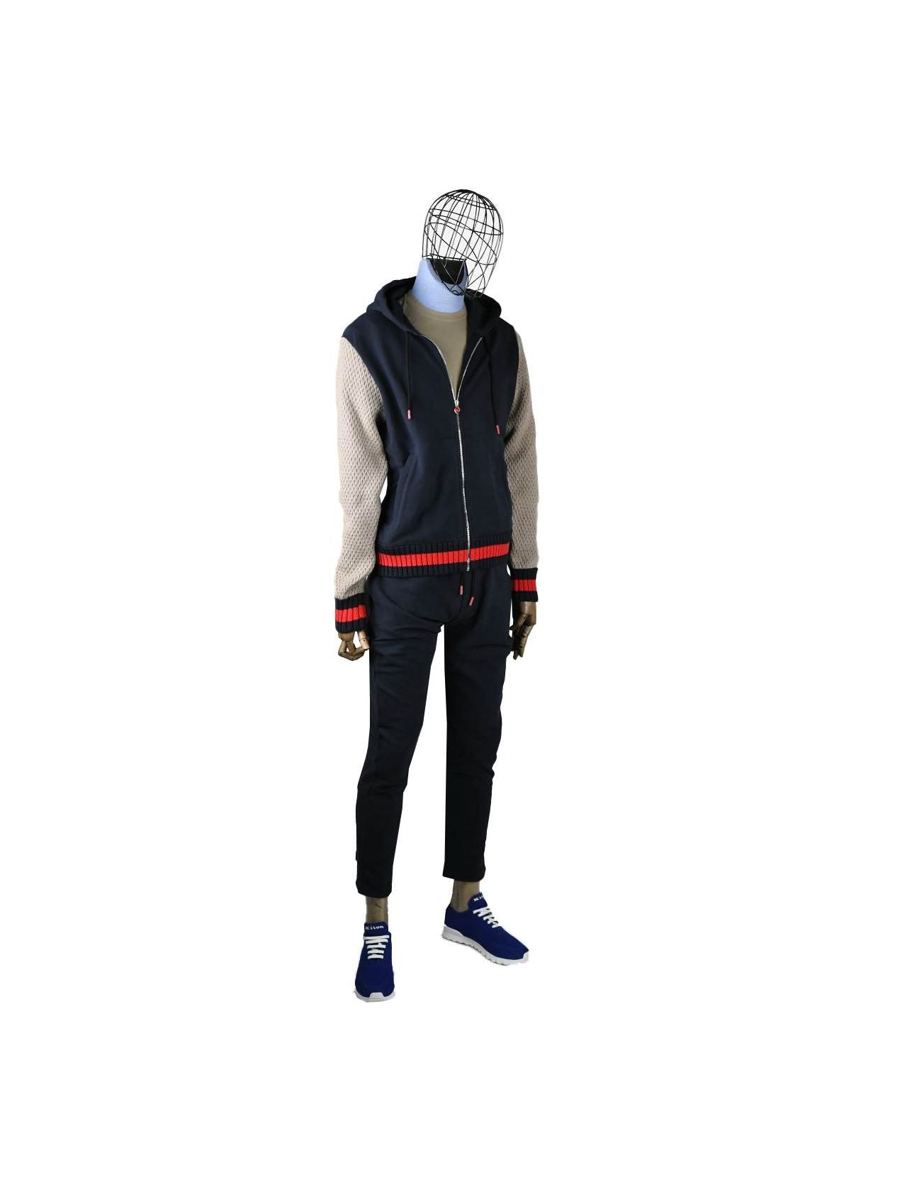 Kiton Multicolor Cotton Tracksuit