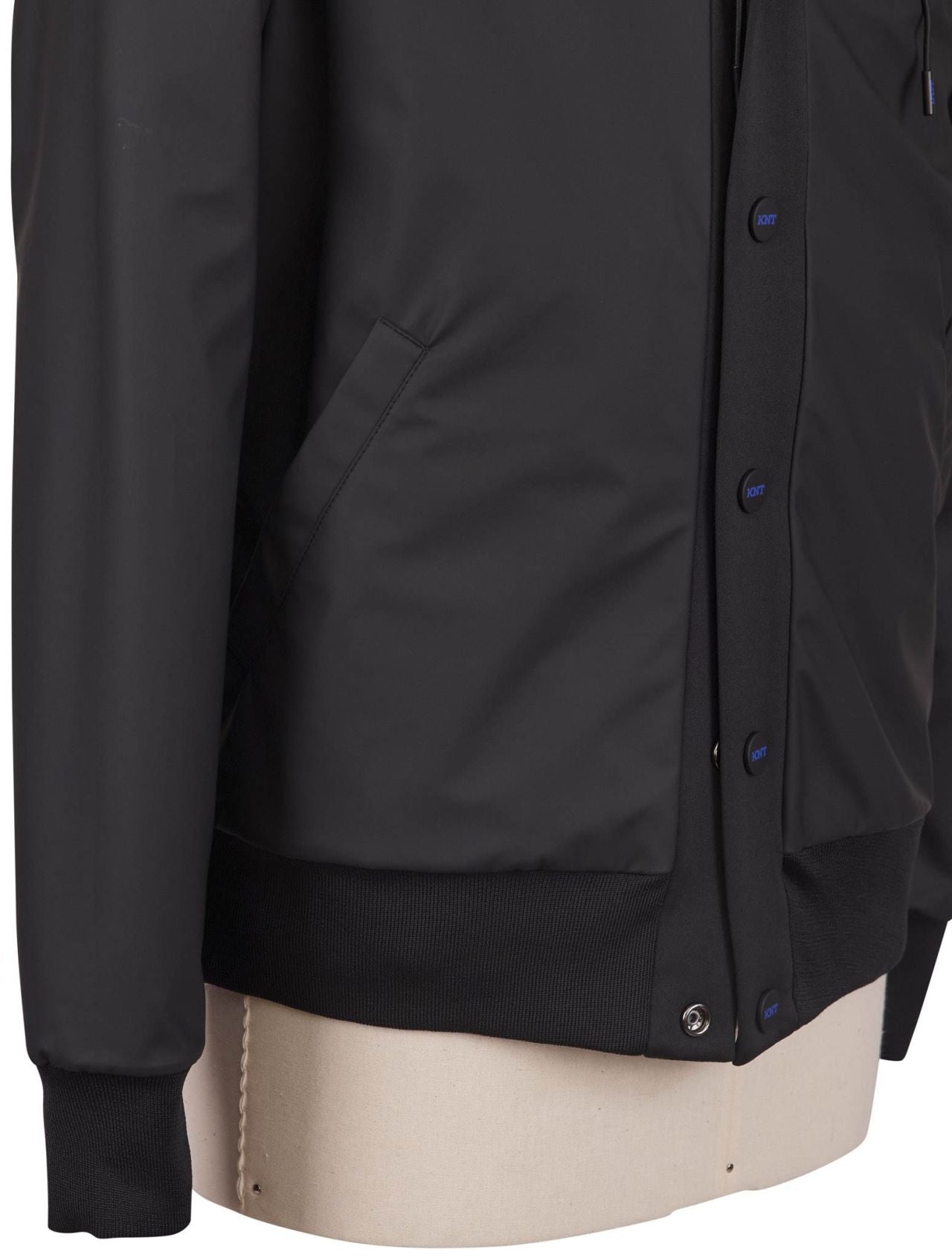 KNT Kiton Kiton Knt Black PL Cotton PA EA Reverse Coat